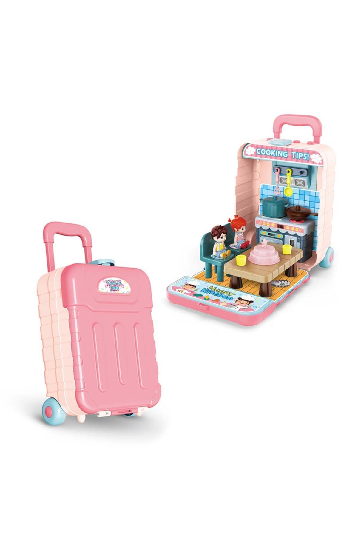 Kosmos Kids-Bucataria vesela 3 in 1, Valiza pentru copii si Cutie depozitare jucarii 2