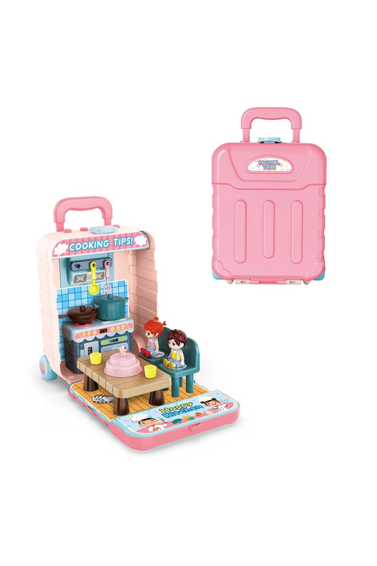 Kosmos Kids-Bucataria vesela 3 in 1, Valiza pentru copii si Cutie depozitare jucarii 1