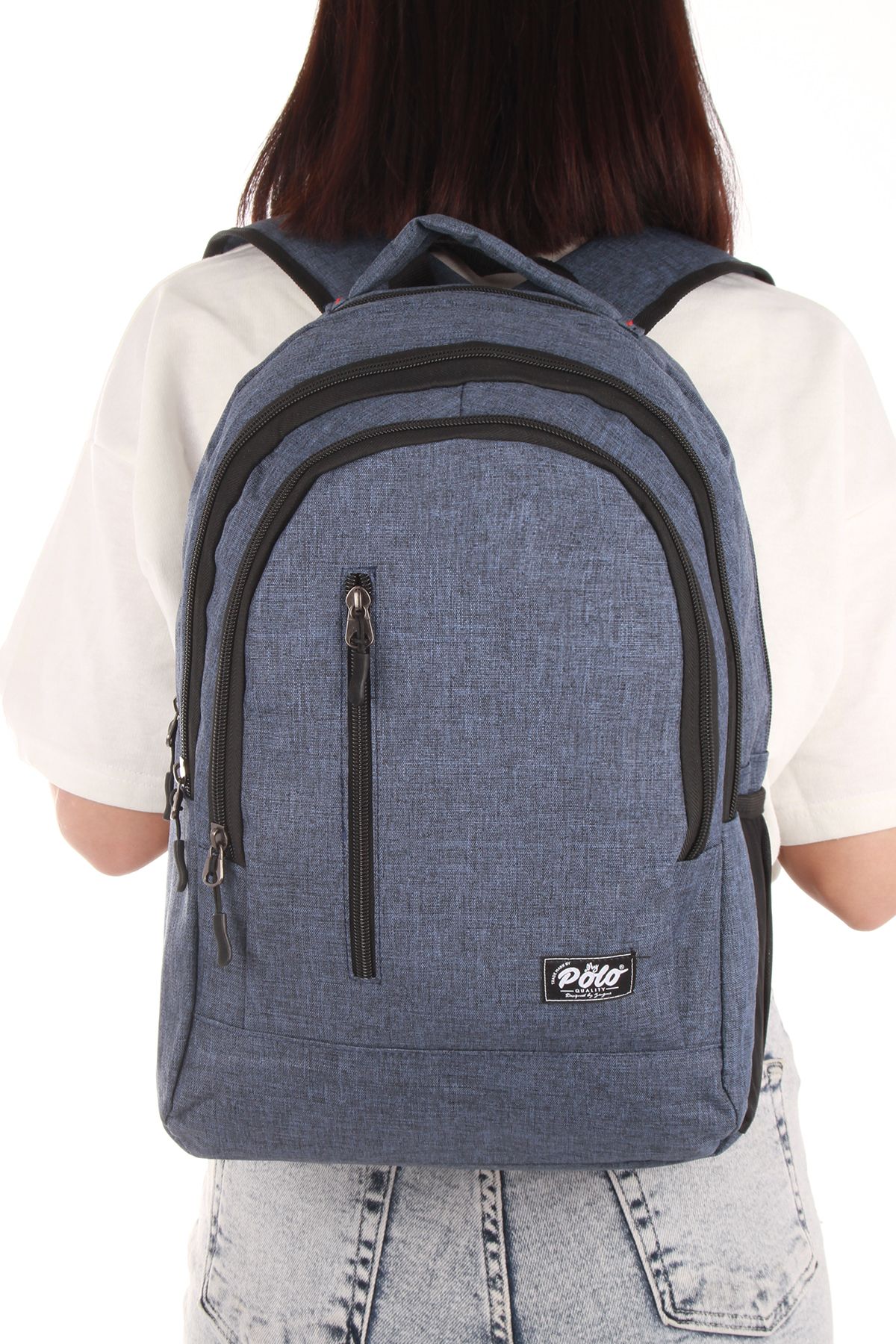 By Hakan-My Polo 8835 Navy Blue School Bag - Backpack, Orthopedic and Water Resistant 3