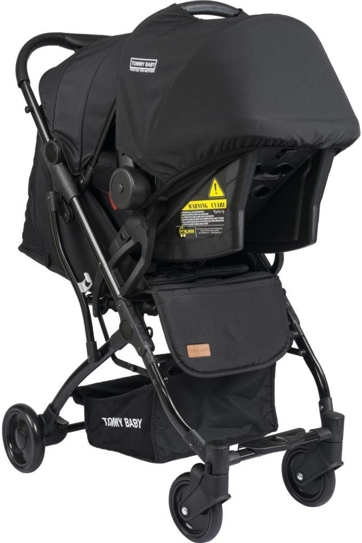 Tommybaby Mia Kabin Travel Bebek Arabası Black Kabin Boy fotoğrafı 5 (önizleme)