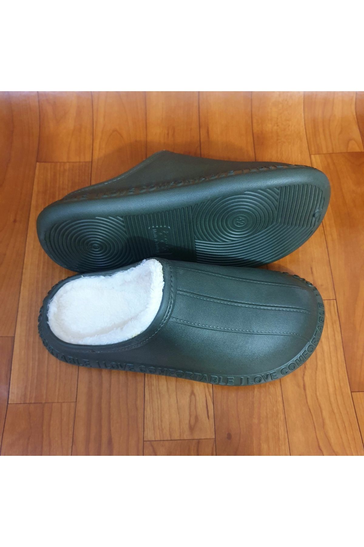 Akınal Bella-Men's Khaki Winter Slippers 4