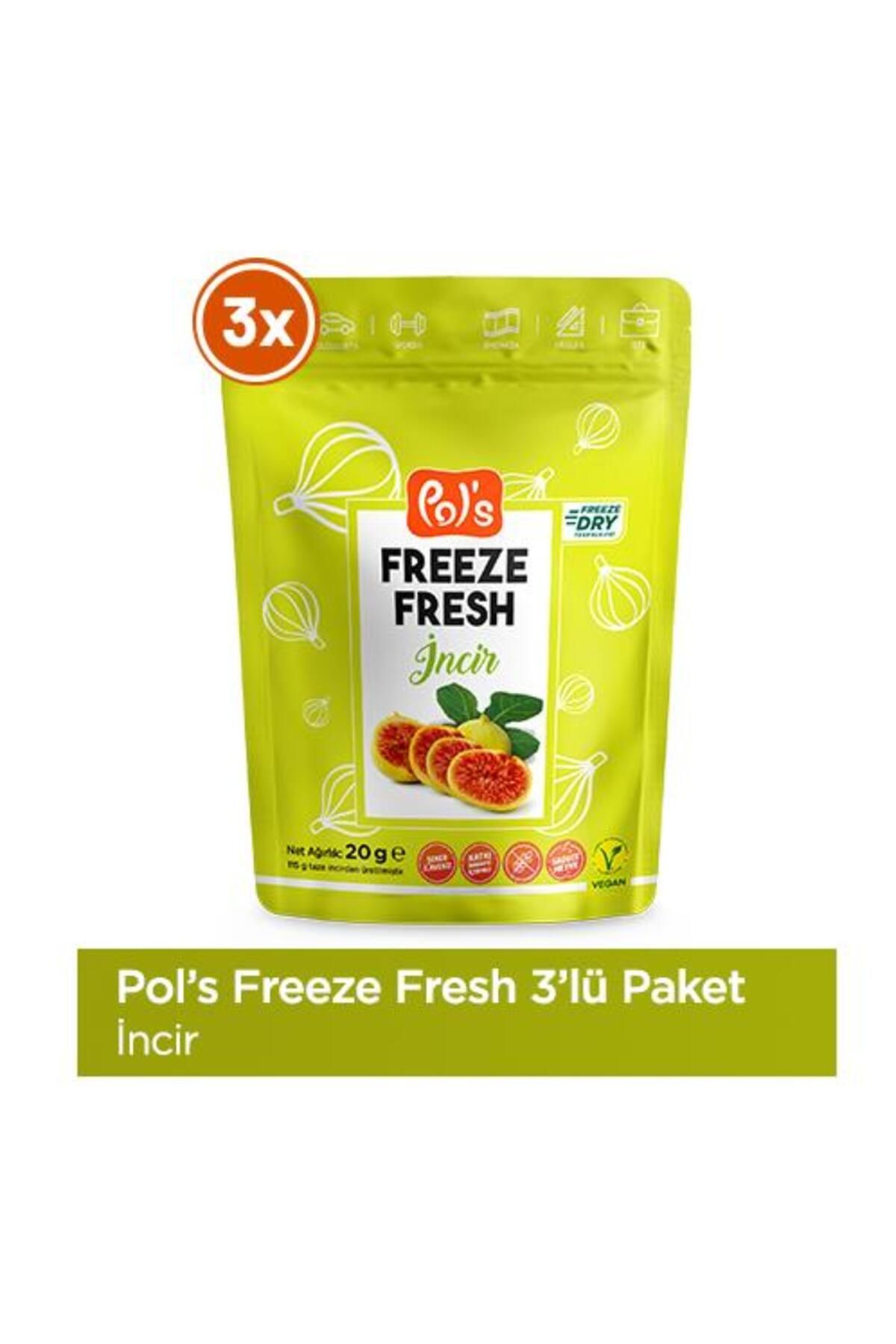 Pol's Freeze Fresh Incir 3 Adet X 20 G Dondurularak Kurutulmuş Meyve