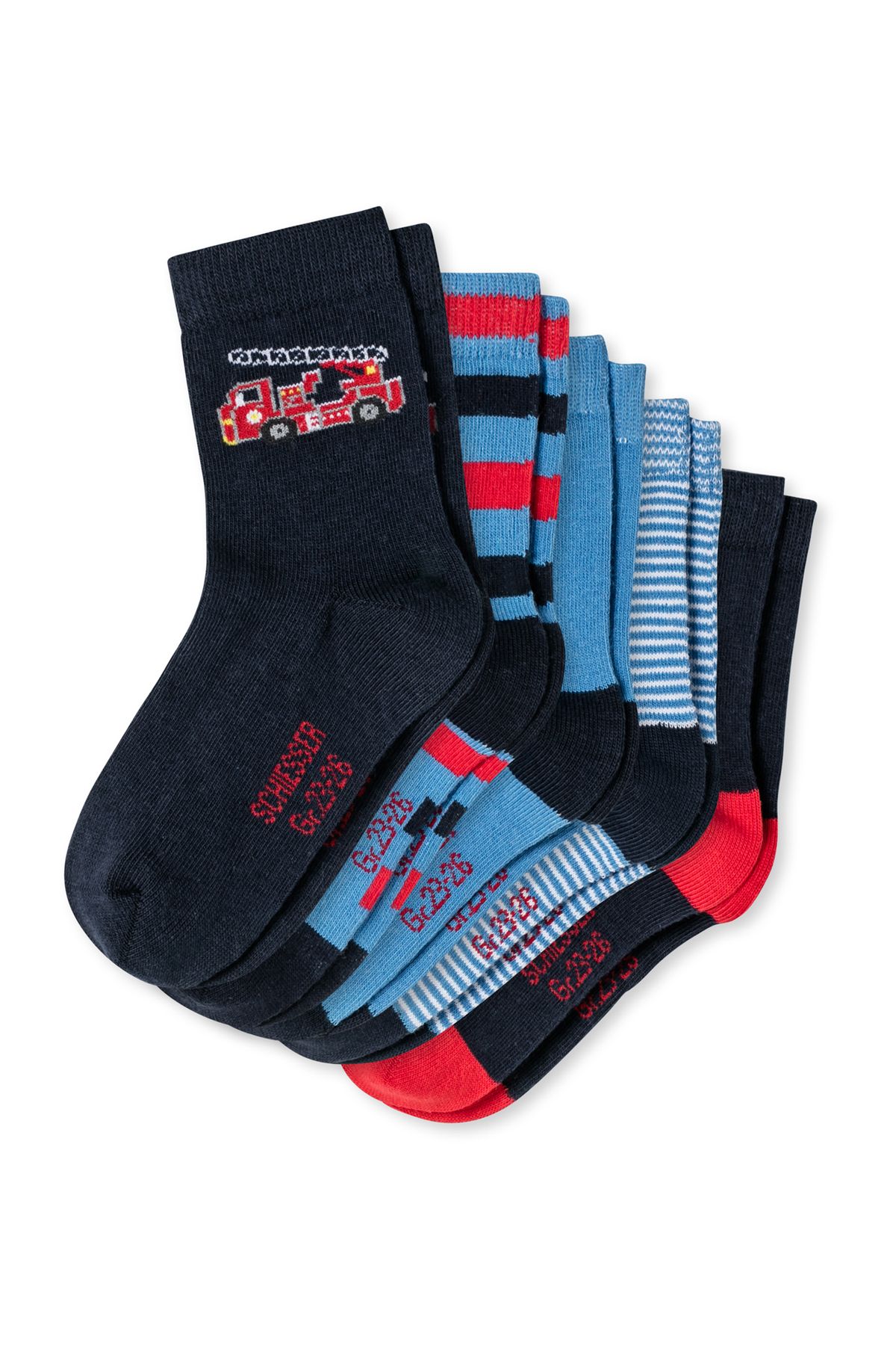 Schiesser-Kindersocken 5er-Pack Feuerwehr 1