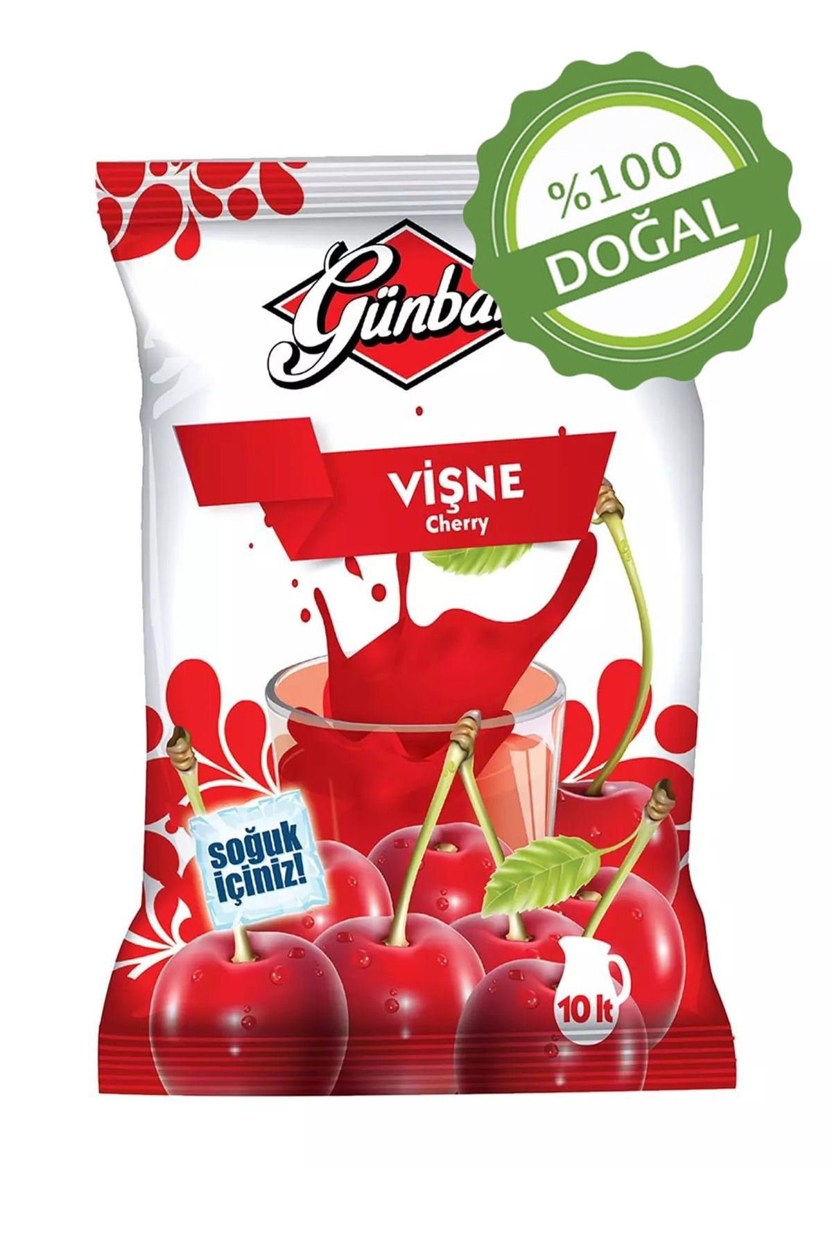 OrdoVeni Vişne Aromalı Doğal Soğuk Içecek Tozu 450gr Ferahlatıcı Lezzet Ve Kolay Hazırlık - Beverage Powder