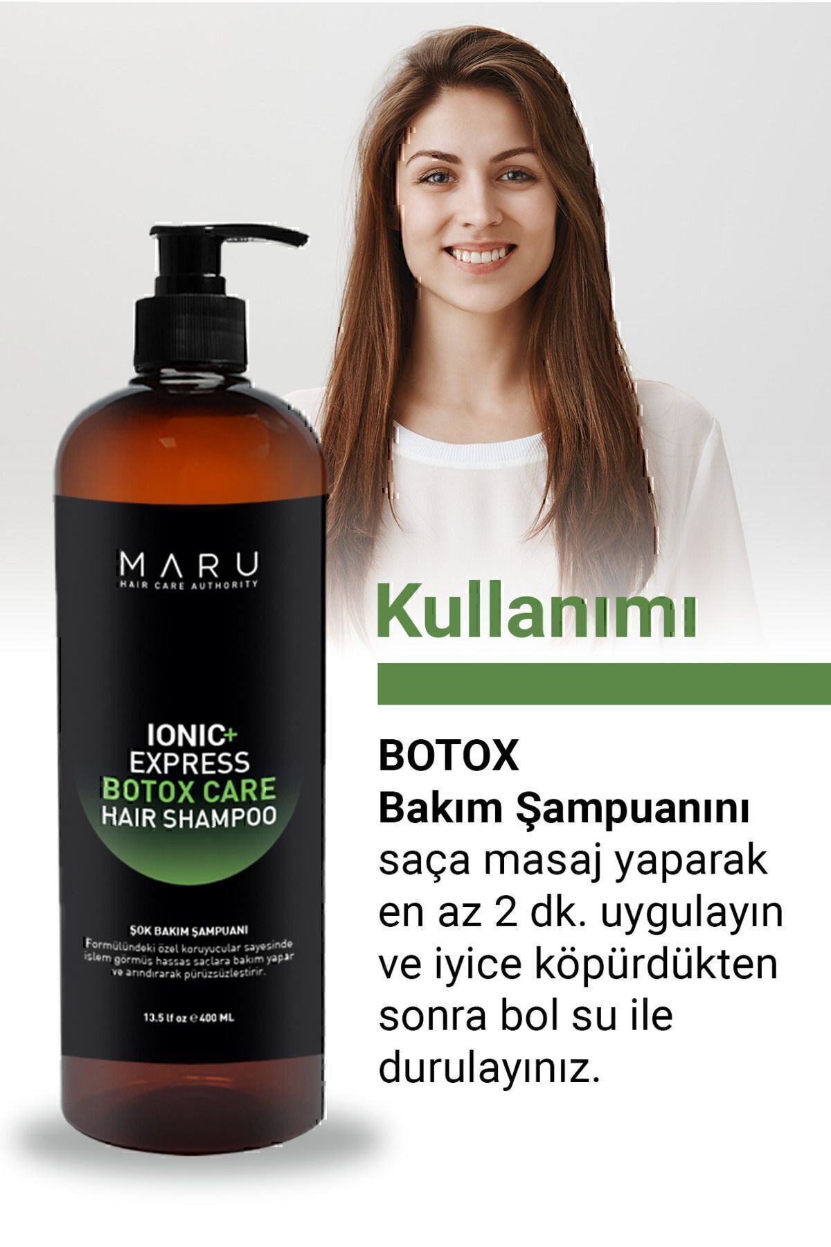 MARU-400 ml Botox Shock Care Shampoo - For Sensitive and Processed Hair 4