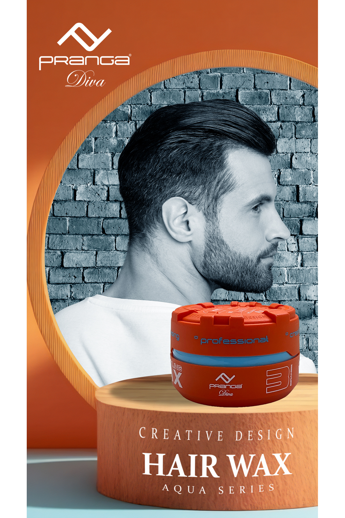 PRANGA ORANGE 03 AQUA SERİES HAIR WAX 150 ml. — PRANGA857 — تصویر 4 از 6