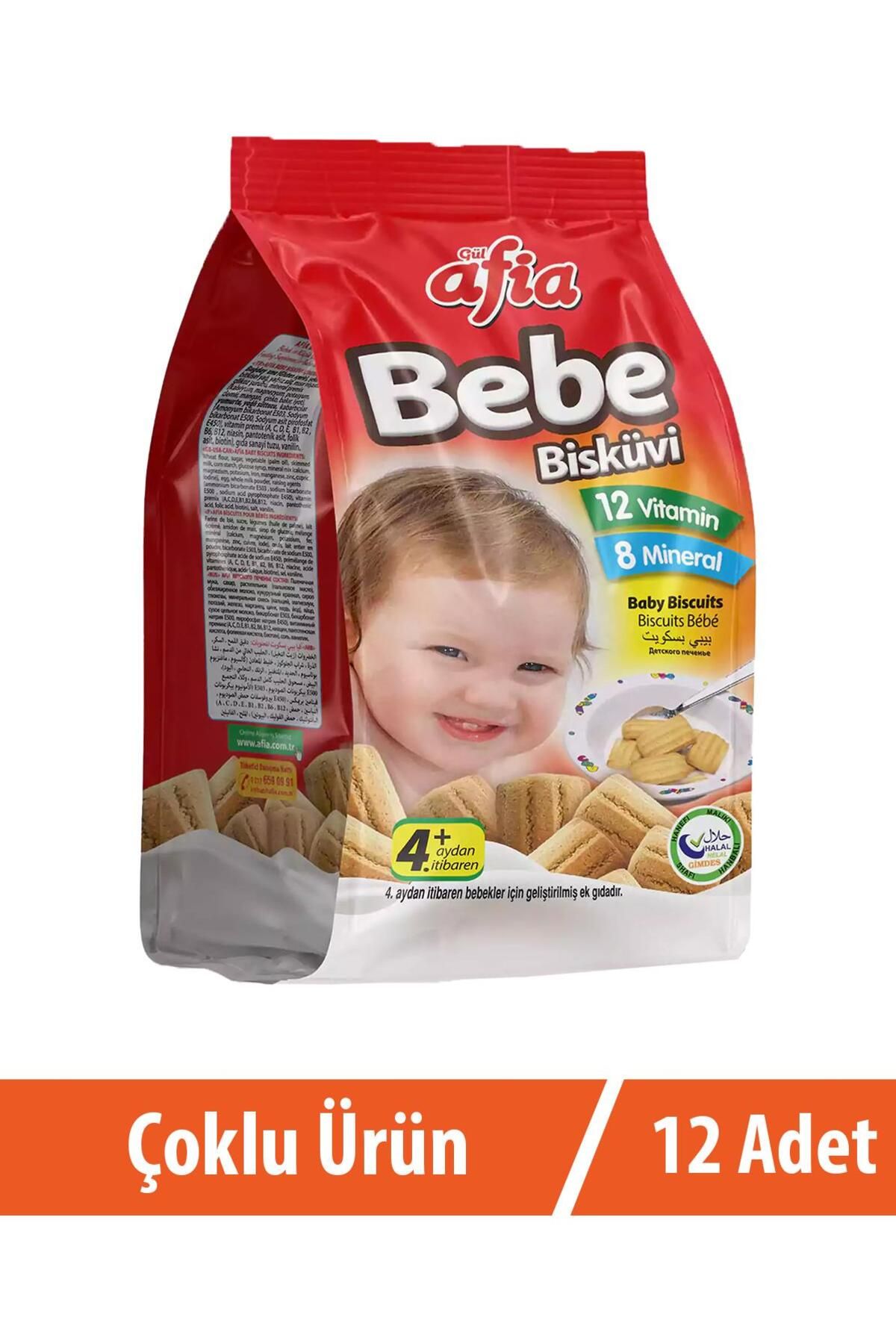 Afia Bebe Bisküvisi Vitamin Katkılı 12x150 Gr