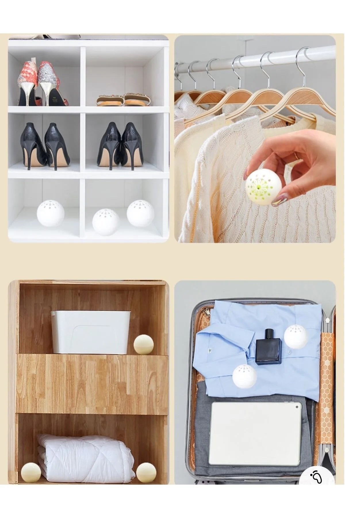ست توپ بوگیر ۶ تکه برای کفش، سبد لباس و کابینت لباس - Fresh — P24869S7488 — تصویر 2 از 5
