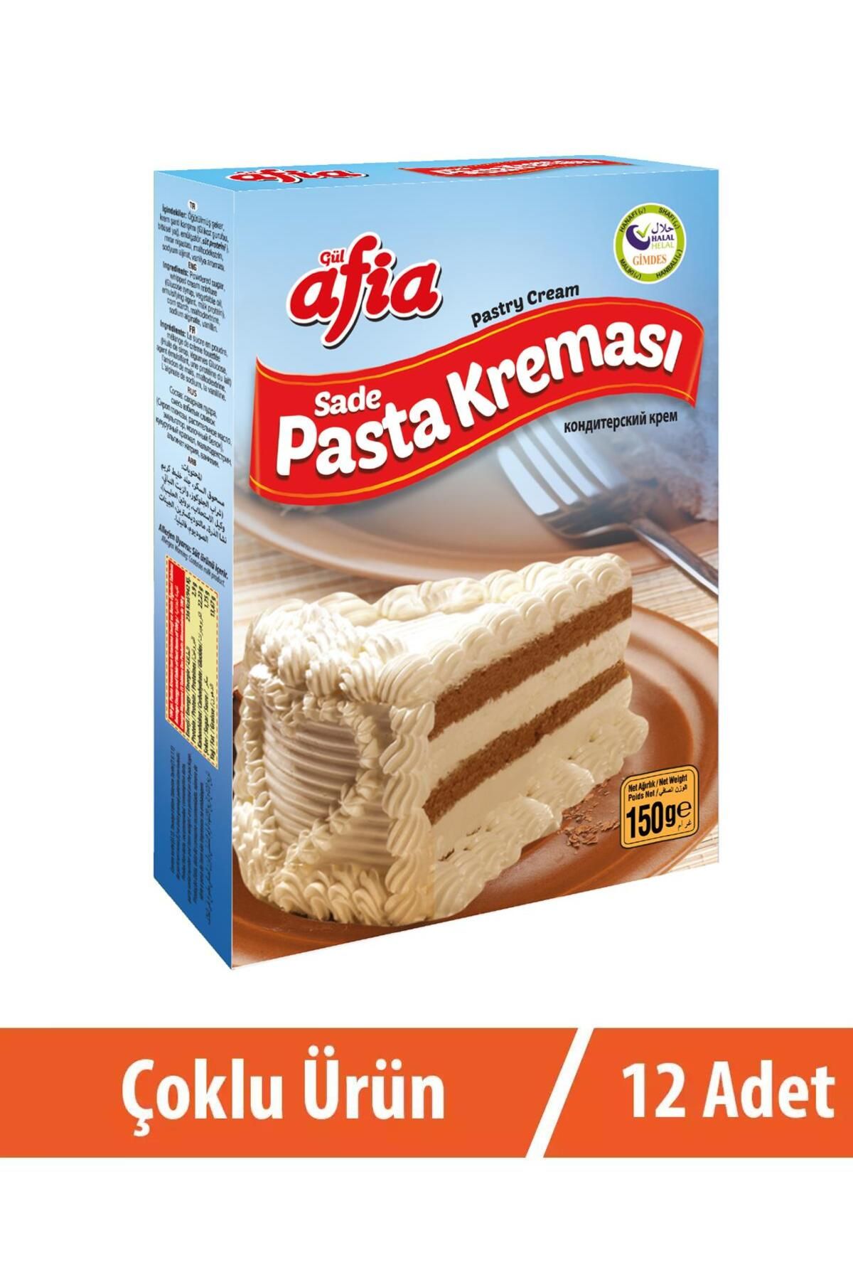 Afia Sade Pasta Kreması 12x150 gr