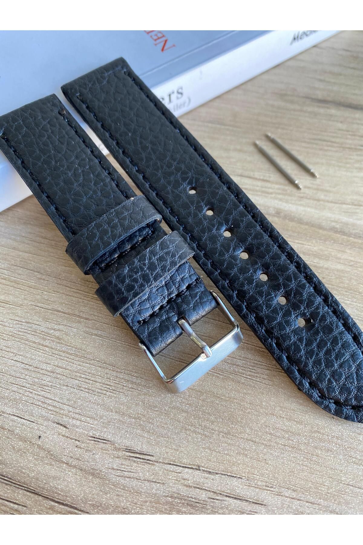 Prizma-Patterned Black Watchbands - 18-20-22-24 & 26mm Width Options 3