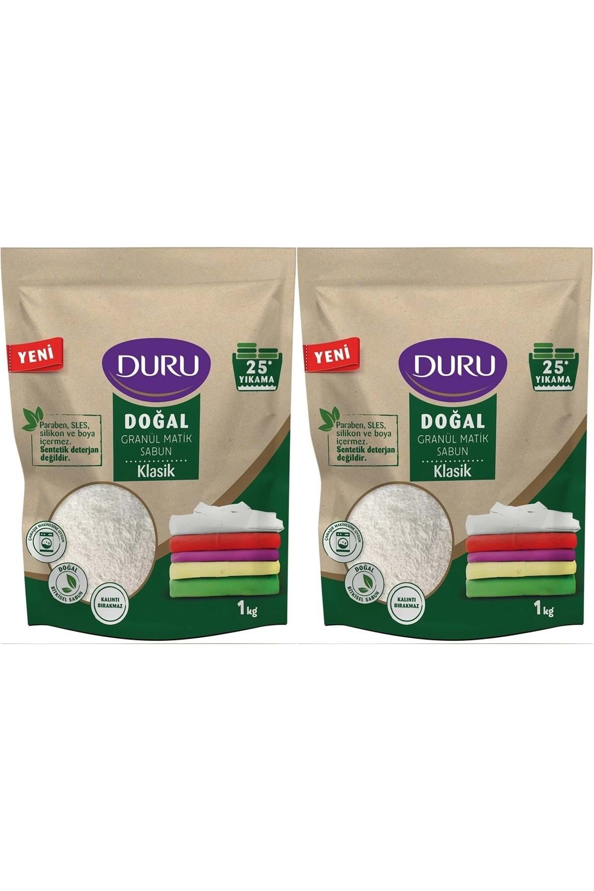 Duru Doğal Granül Matik SabunTozu Klasik 2KG (2PK*1) (50 Yıkama)