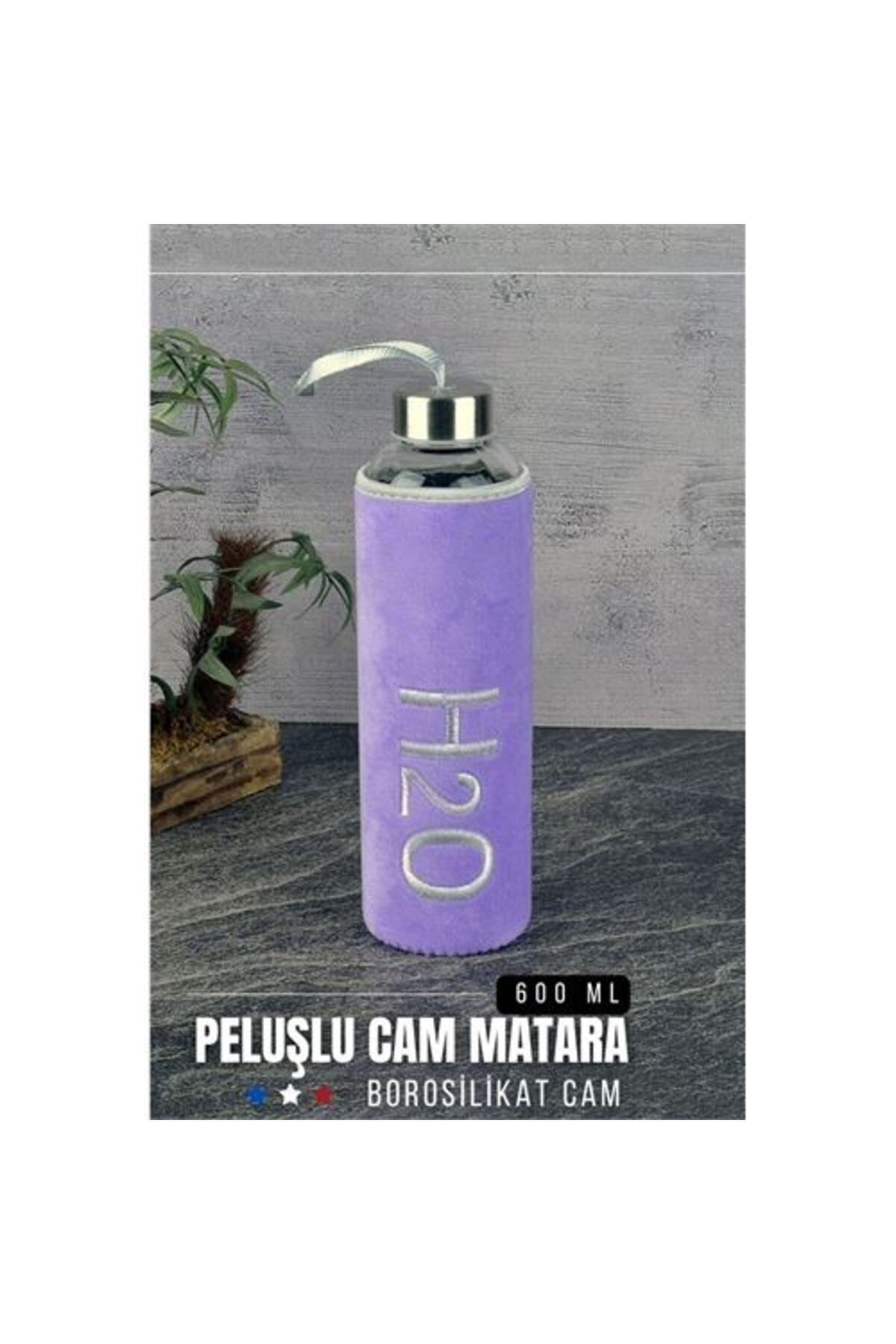 Takaz Global Missana Peluşlu Cam Matara 600 ML 718271