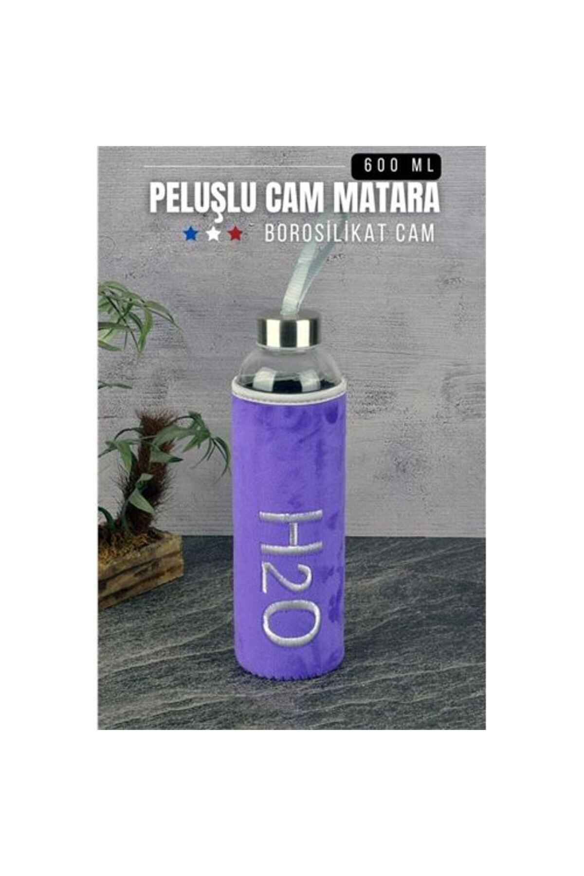 Takaz Global Missana Peluşlu Cam Matara 600 ML 718267