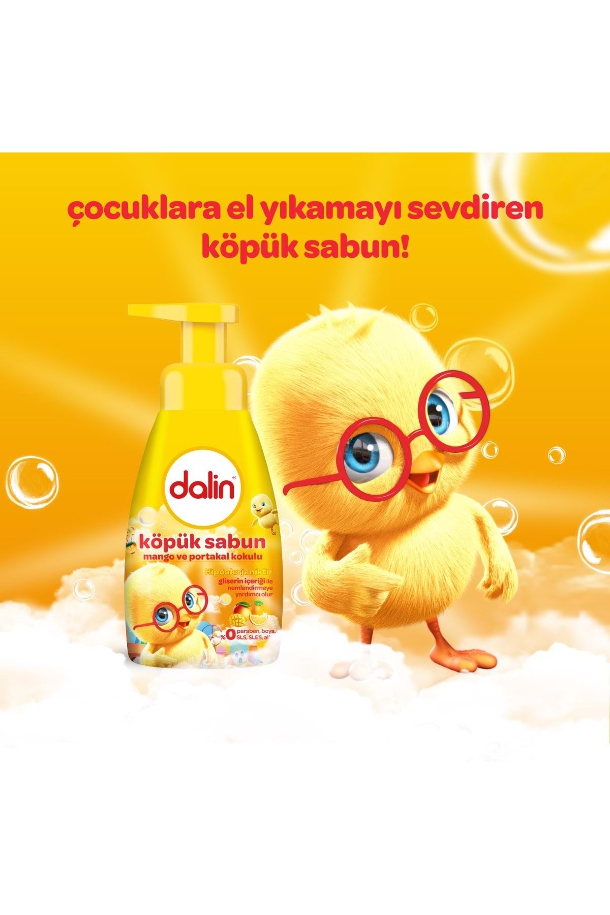 Dalin Köpük Sabun 200ML Mango ve Portakal Kokulu Çoçuklarınız İçin (2 Li Set) fotoğrafı 3 (önizleme)