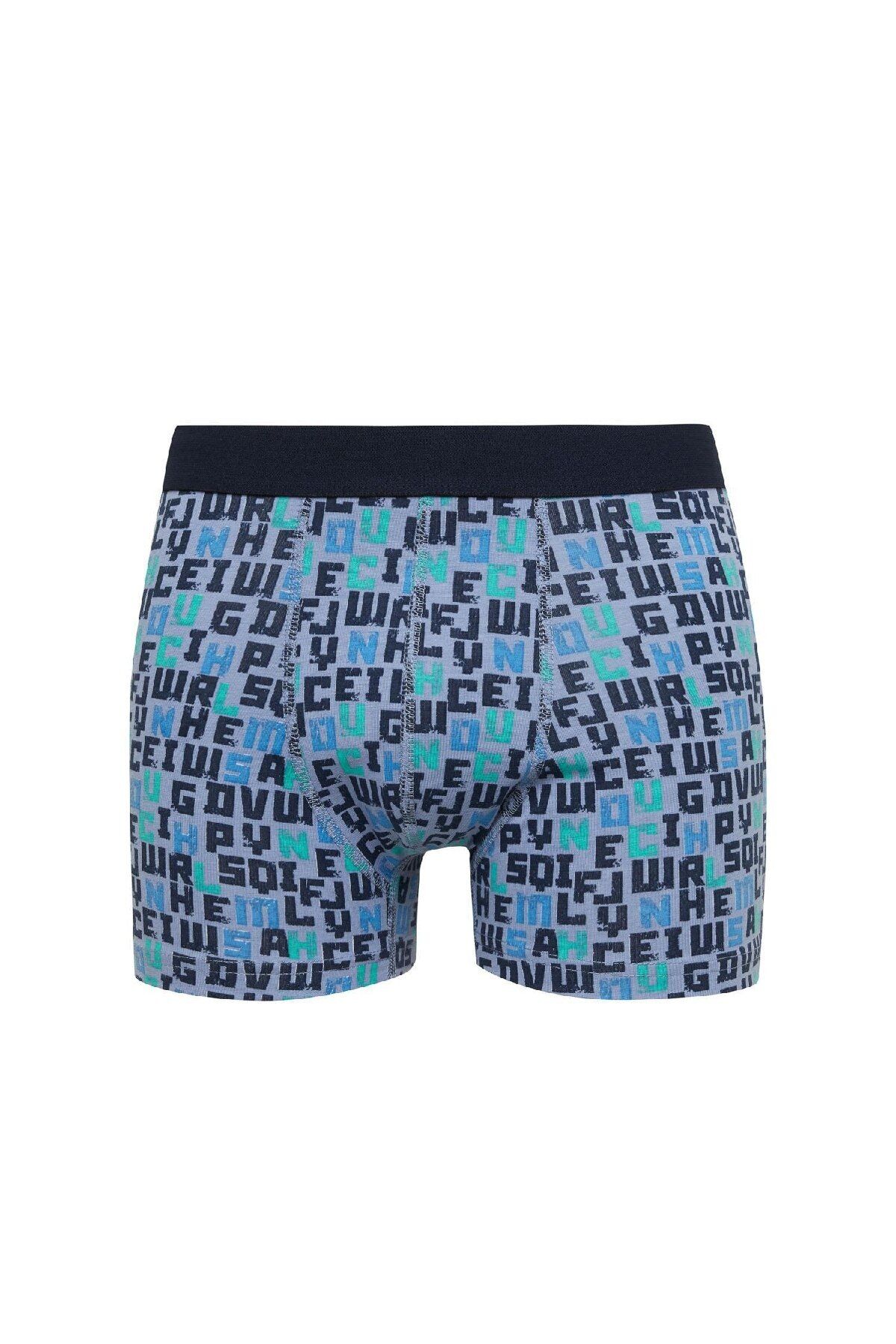 DeFacto-Men's Patterned 3-Piece Boxers D2329Ax24Au 4