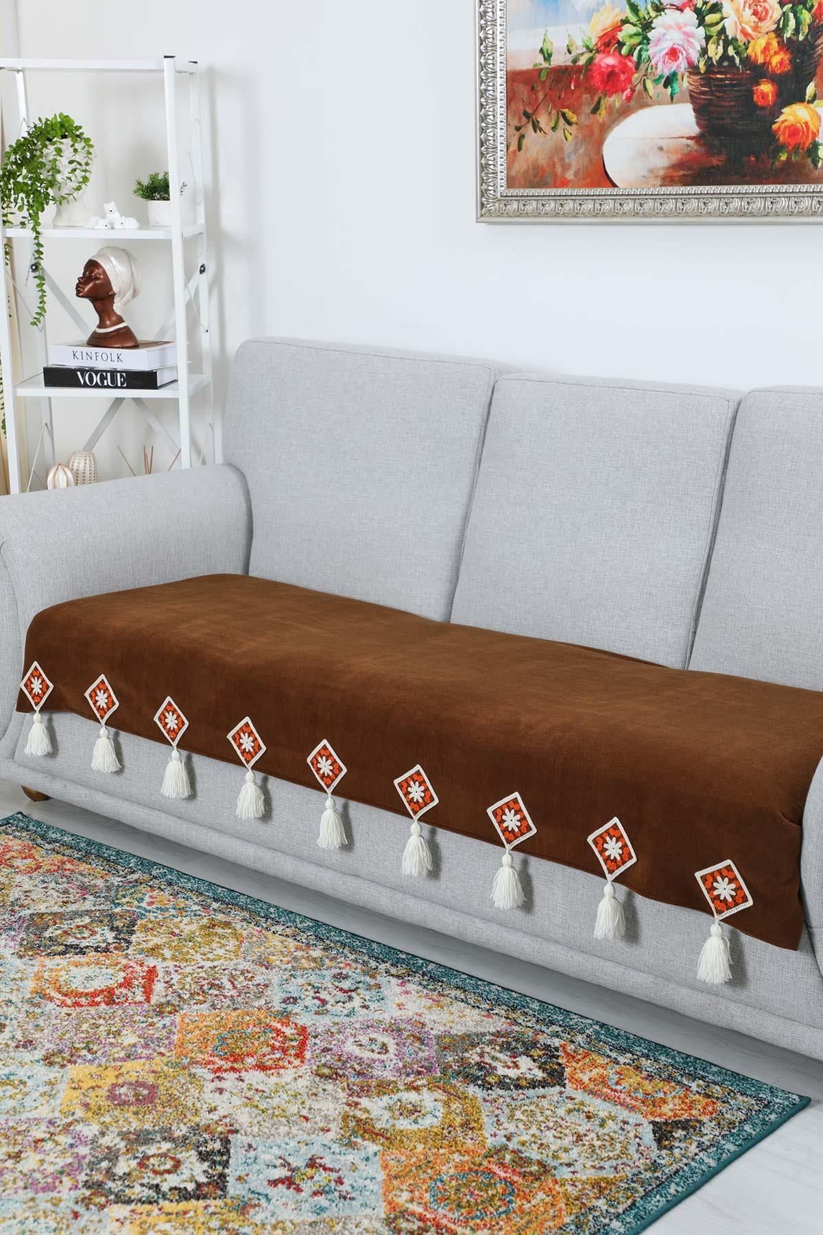 Aisha's Design-Sofa Cover - Brown - Polar 4