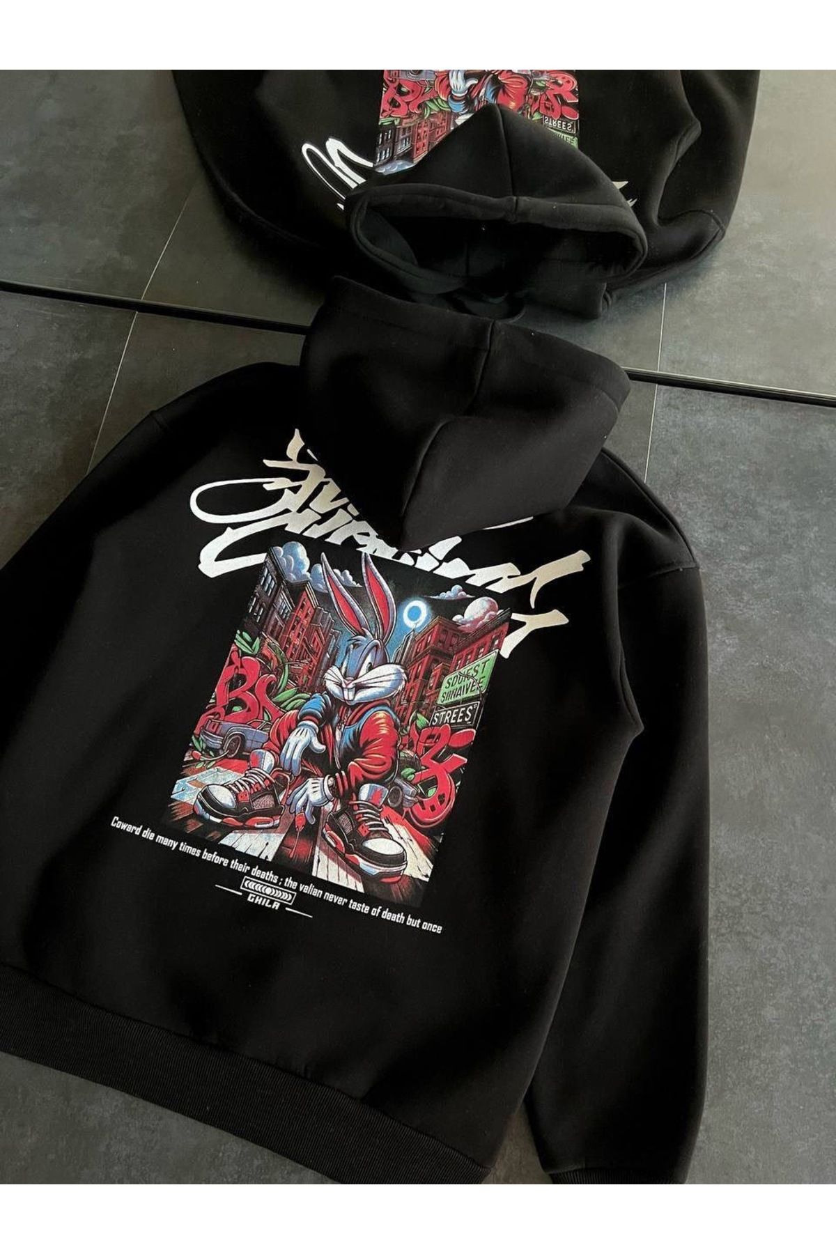 هودي بطبعة أرنب كرتوني