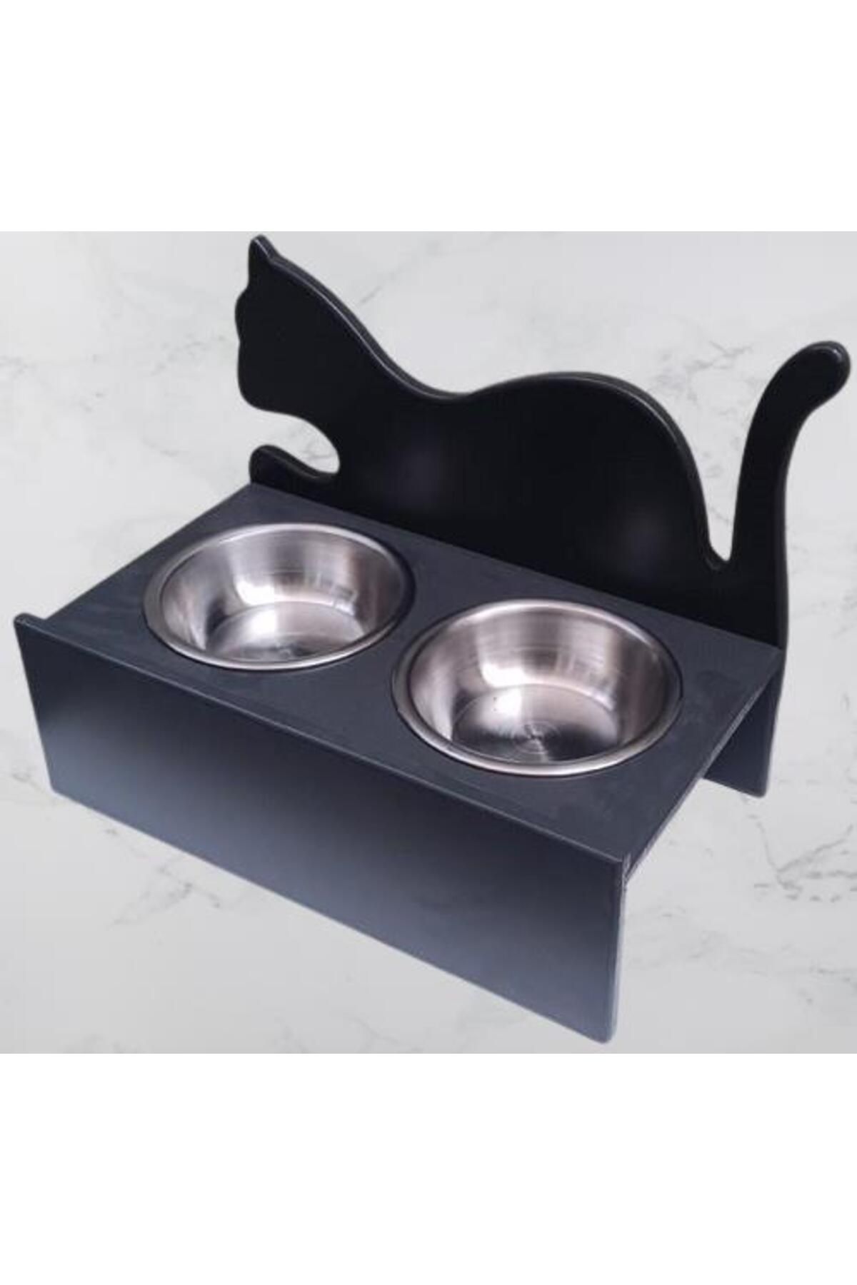 BENGİ TİCARET-Hobby Erc Model 90375 - Small Cat Food Water Bowl, Anthracite Stainless Plate 7