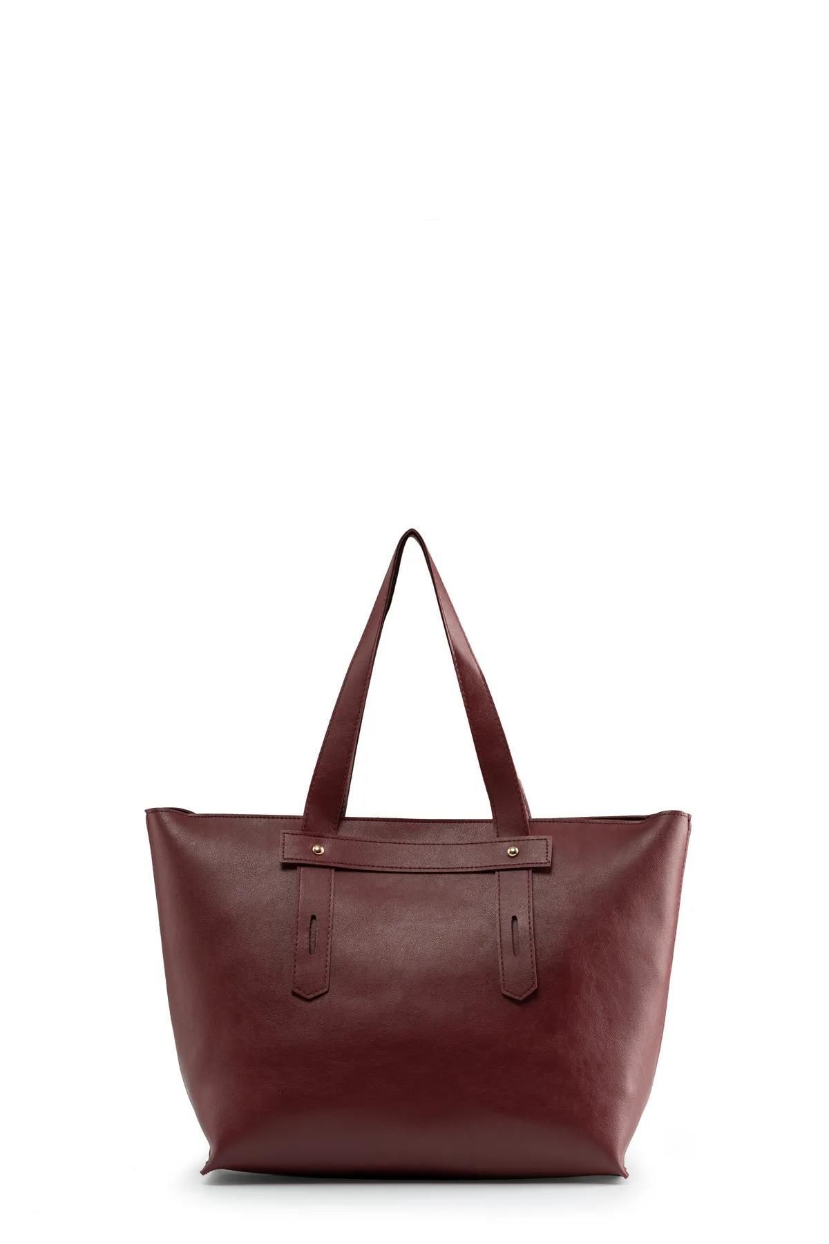 GOYET-Cora Zippered Shoulder and Hand Bag Claret Red 1