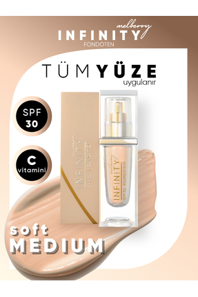 Melberry Infinity Fondöten Soft Medium Büyük Boy 40 ml Foundation