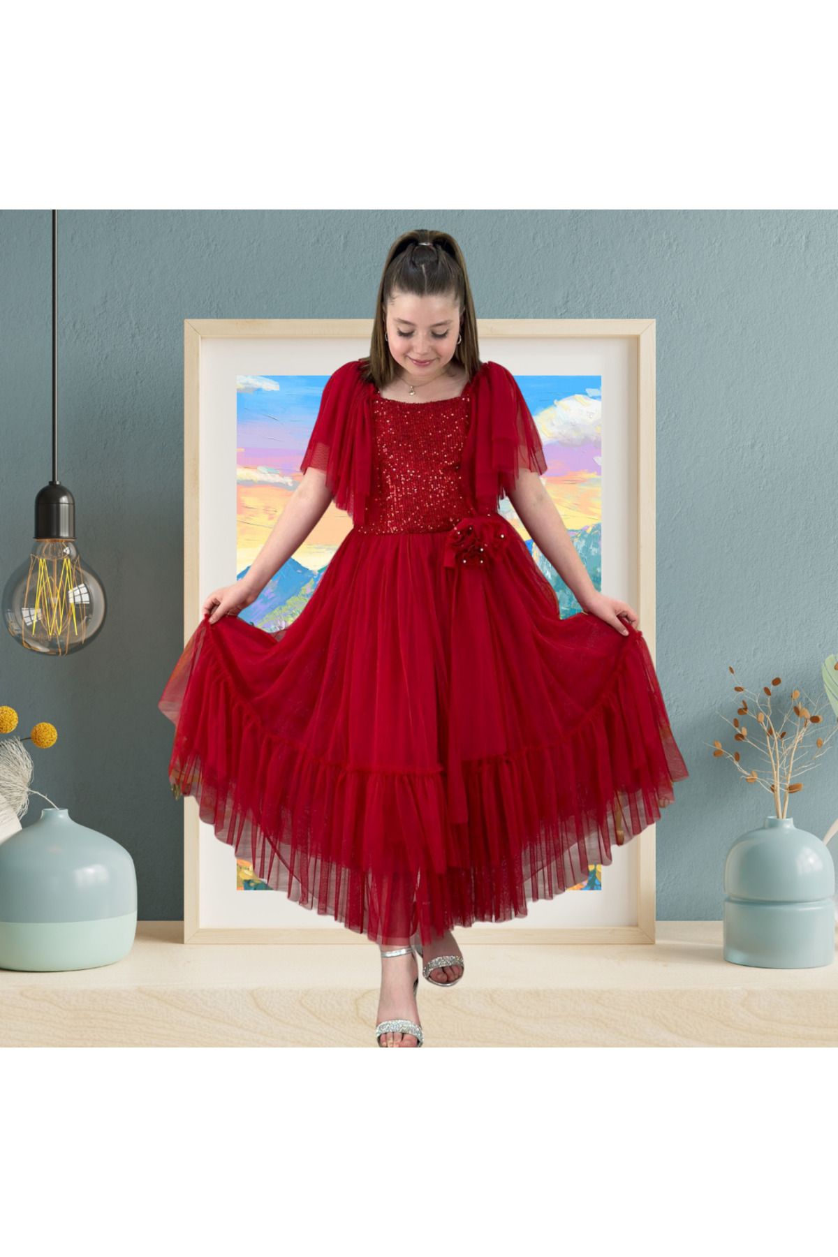 Pumpido-Esila Model Holiday Girl's Dress 1