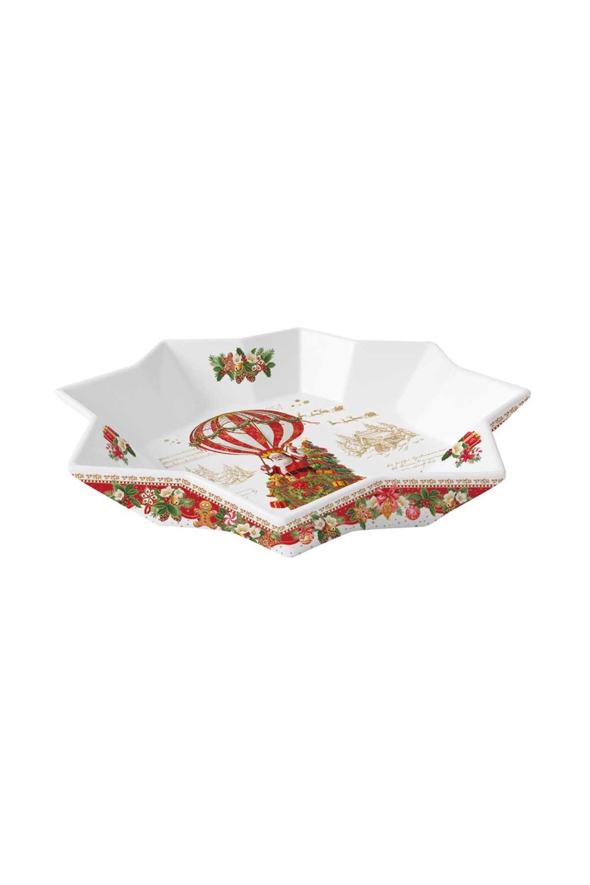 Easy Life Collection's-Christmas Memories Porcelain Round Plate Ø 25 cm 1