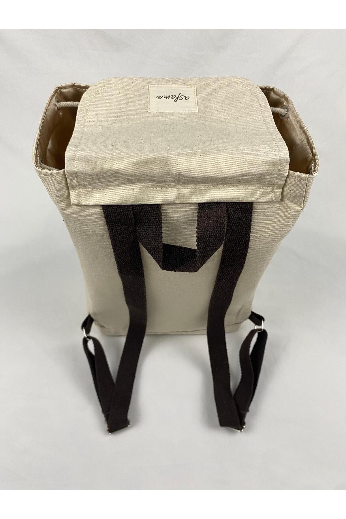 ASFAMA-Backpack - Brown - Plain 2