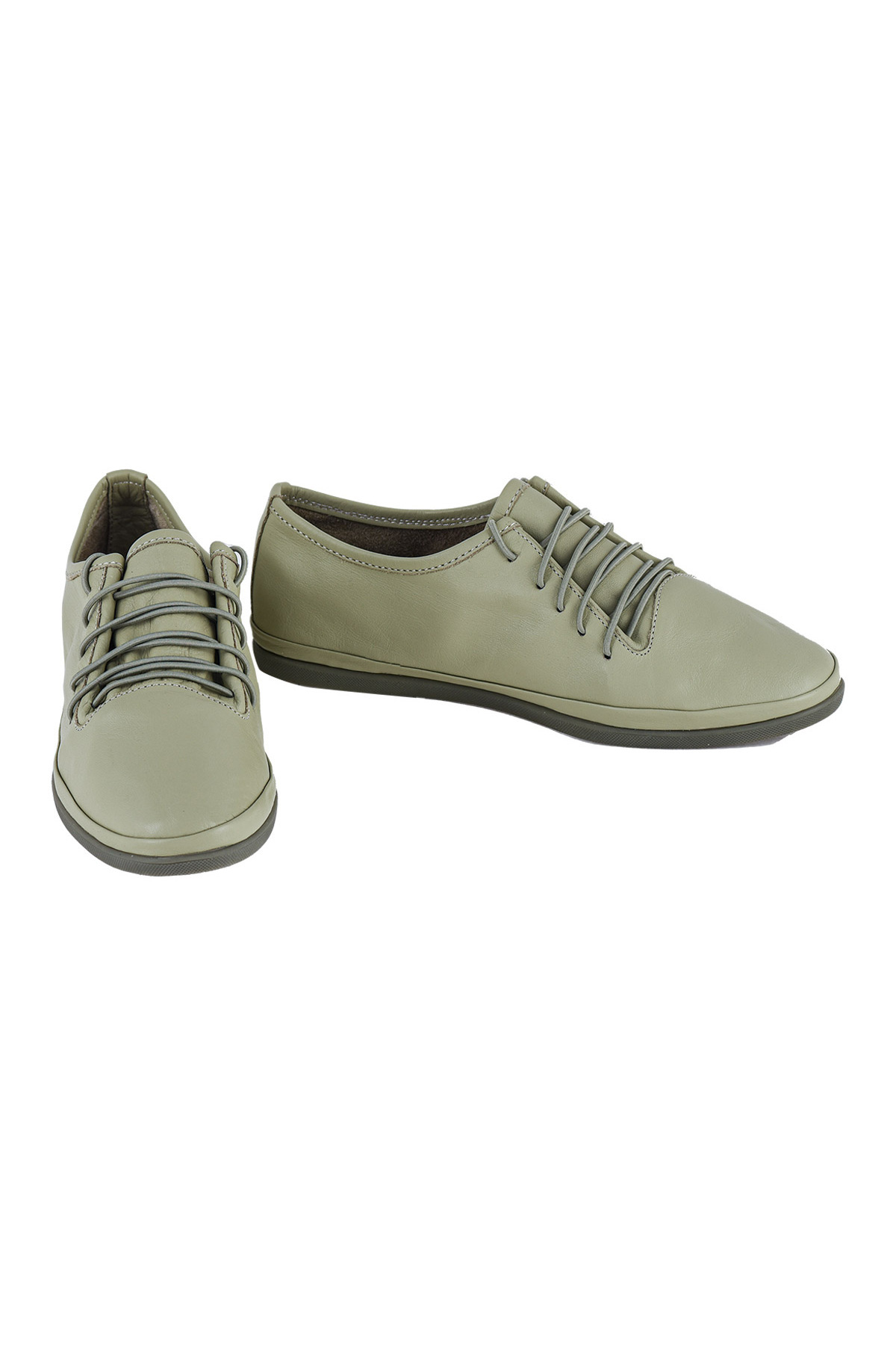 NOOSY-Pantofi damă verde din piele naturală 2
