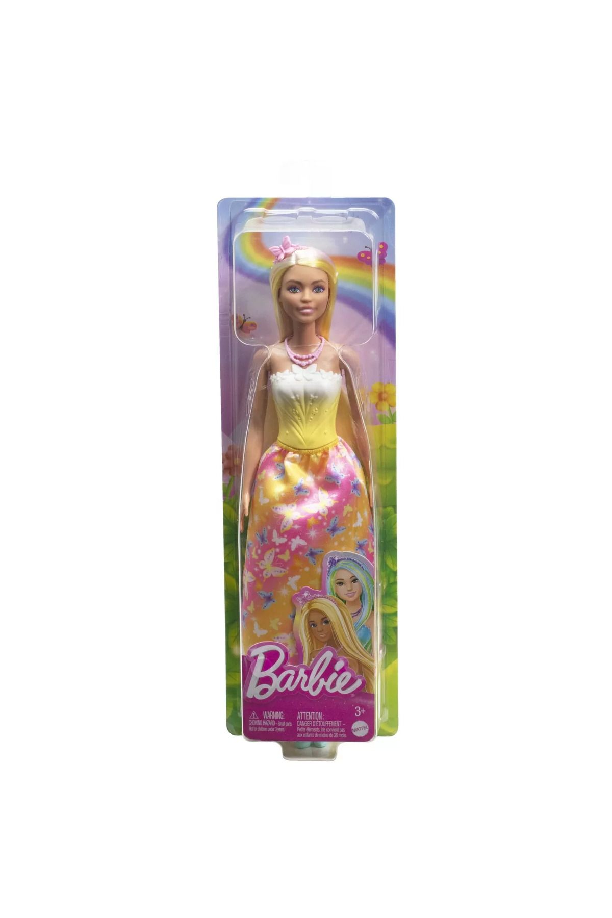 mattel-Barbie papusa barbie cu parul blond si galben 1