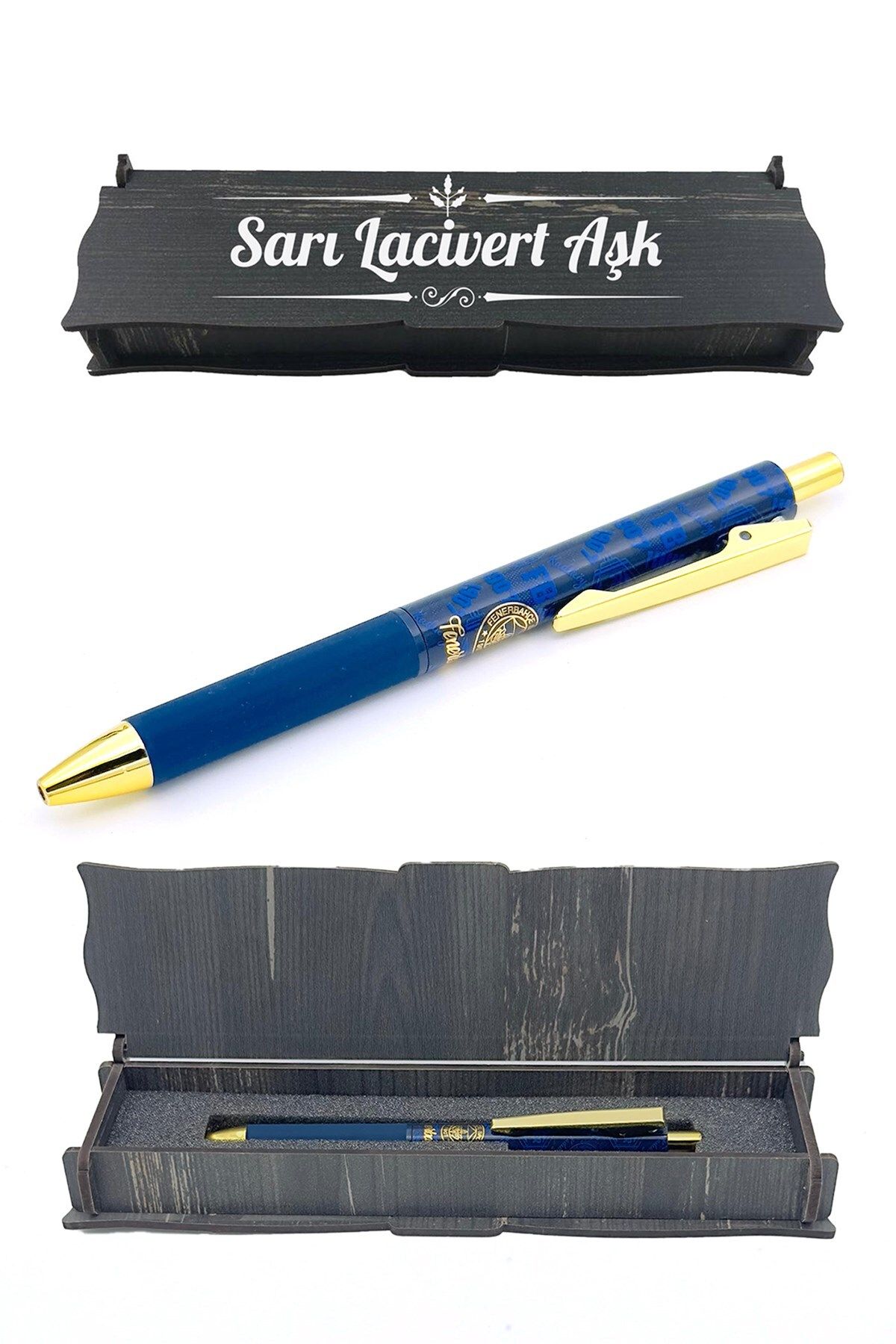 Fenerbahçe-23-24 Full Zipper Licensed Training Sweat + Pencil Set - Special Wooden Box 3