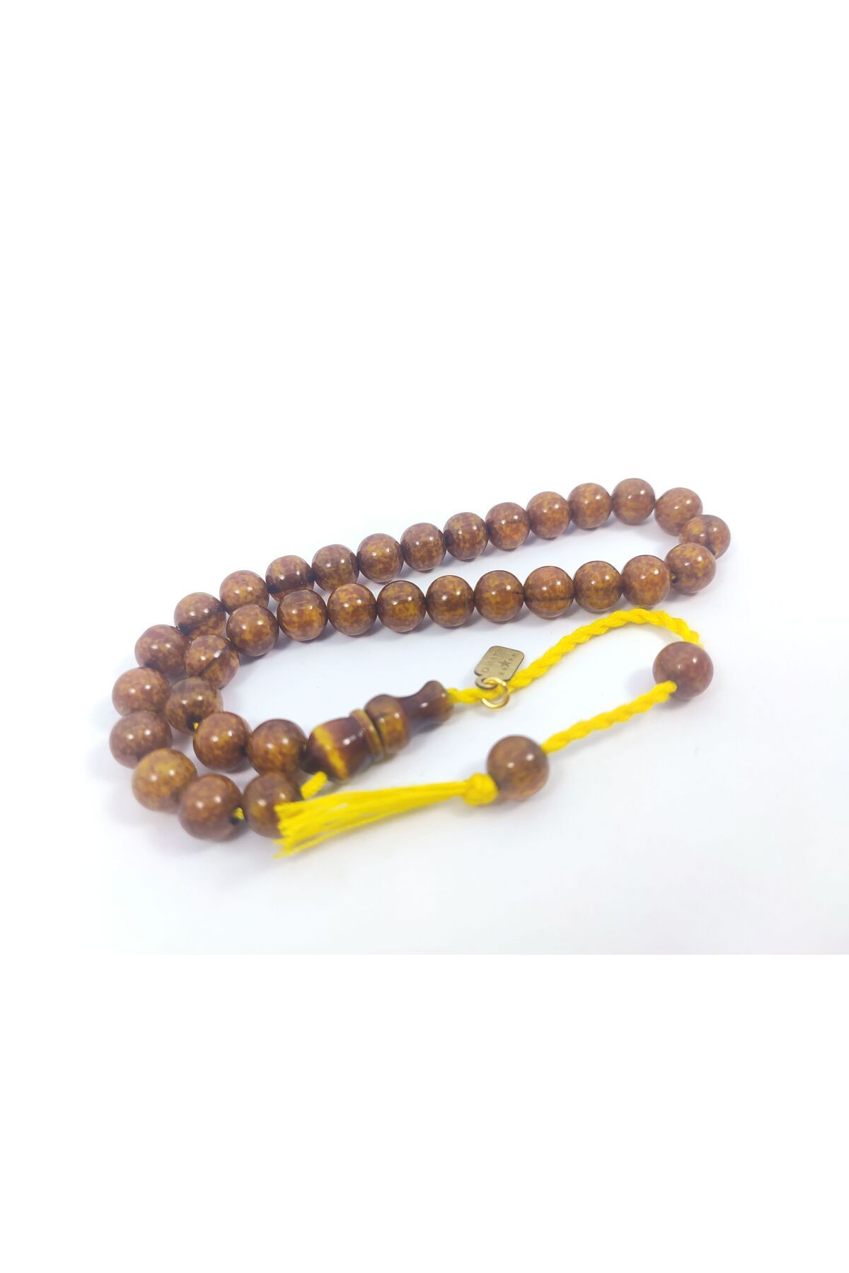 İskeçe Exclusive-Osama Omari Master - 50 Years Old German Faturan Prayer Beads with Imame Countersunk 6483 2