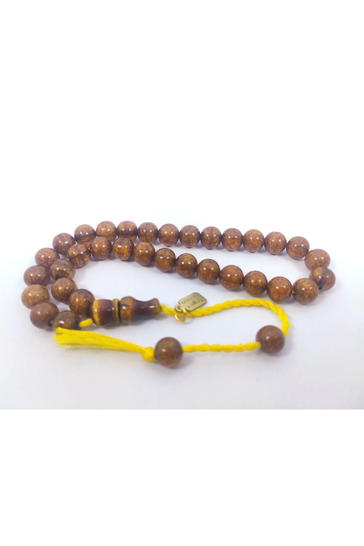 İskeçe Exclusive-Osama Omari Master - 50 Years Old German Faturan Prayer Beads with Imame Countersunk 6483 1