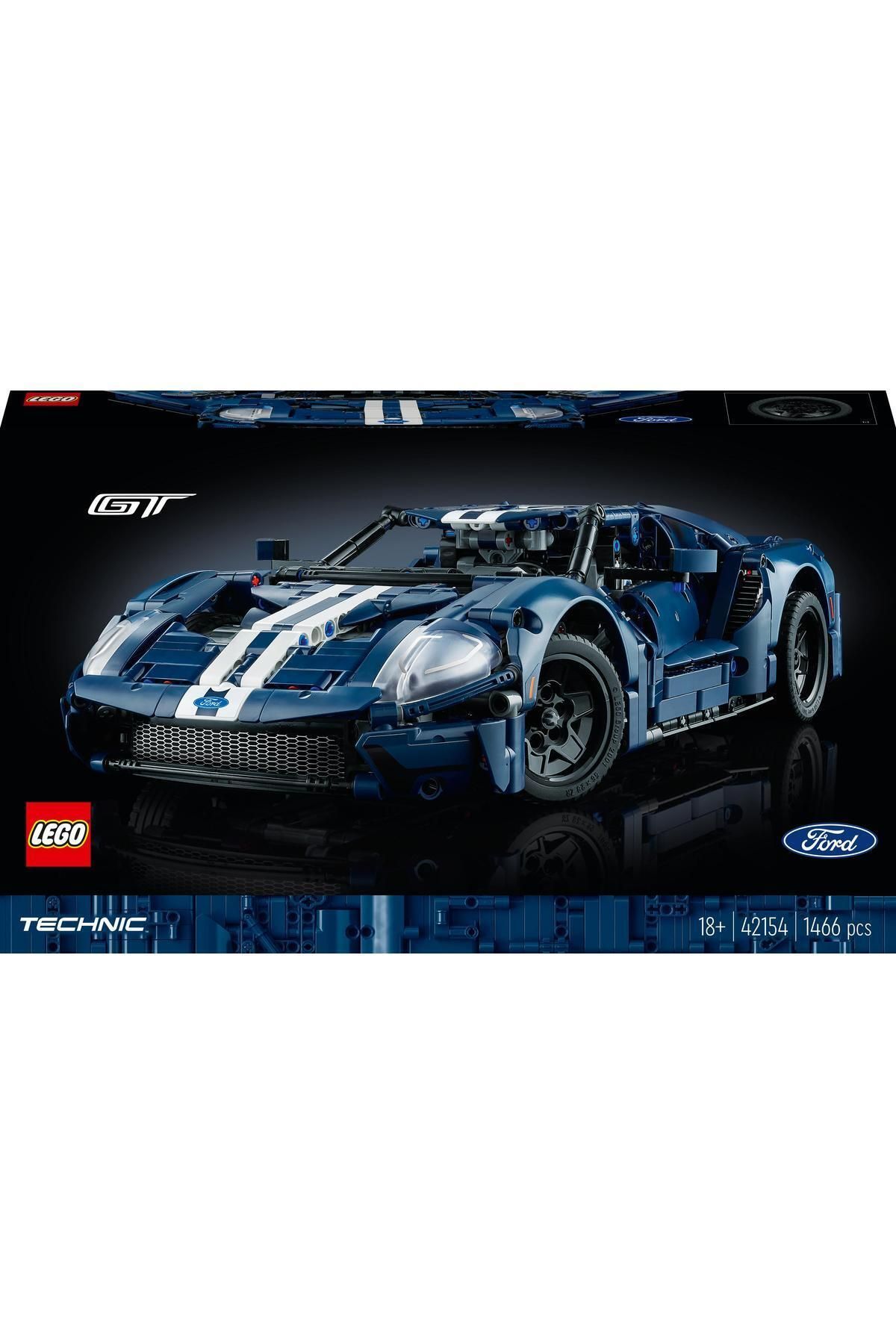 LEGO-® Technic 2022 Ford GT 42154 - Collectible Model Building Set for Adults (1466 Pieces) 3