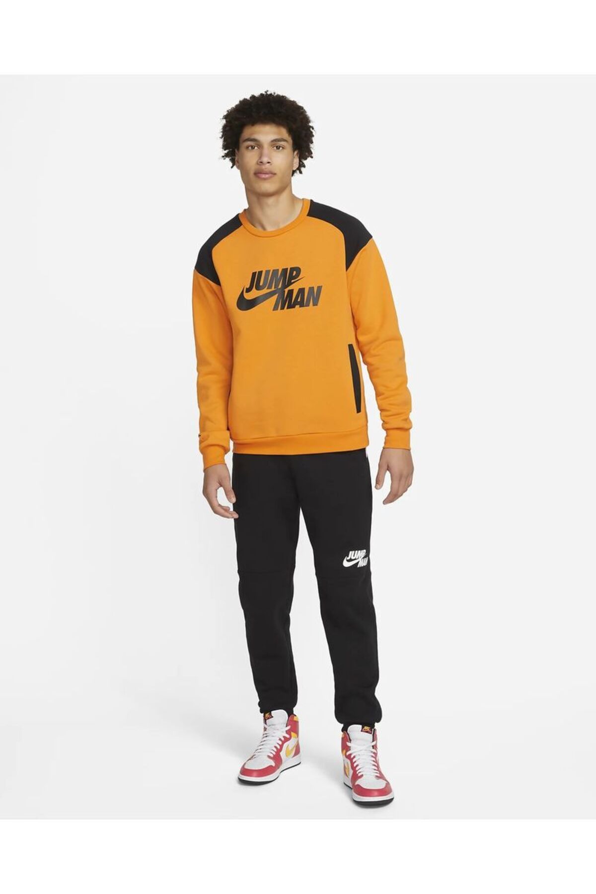 Nike-Jordan Jumpman Fleece Men's Crew Sweatshirt-dj0240-738 4