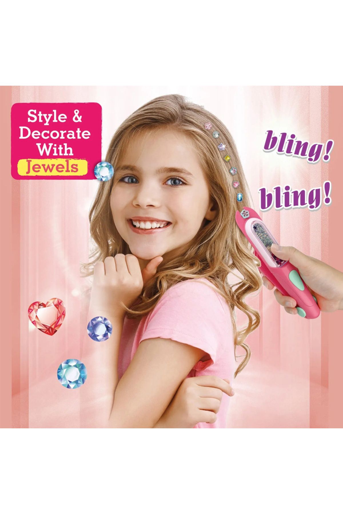 Choice-Girls Beauty Fashion Hair Diamonds Bling Glitter Hair Magic Jewel Drill Interactive Toy Headwear ... 3