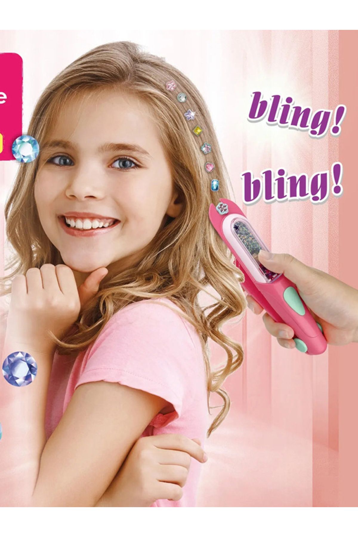 Choice-Girls Beauty Fashion Hair Diamonds Bling Glitter Hair Magic Jewel Drill Interactive Toy Headwear ... 8