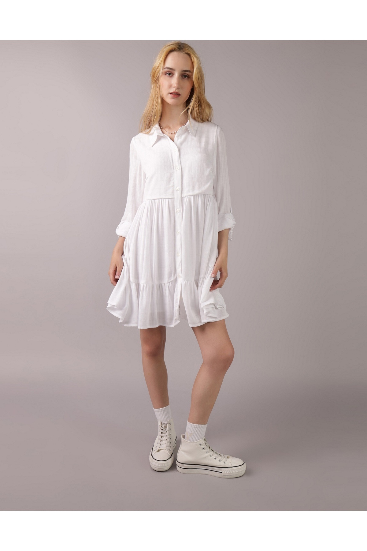 AMERICAN EAGLE-AE Mini Shirt Dress 1
