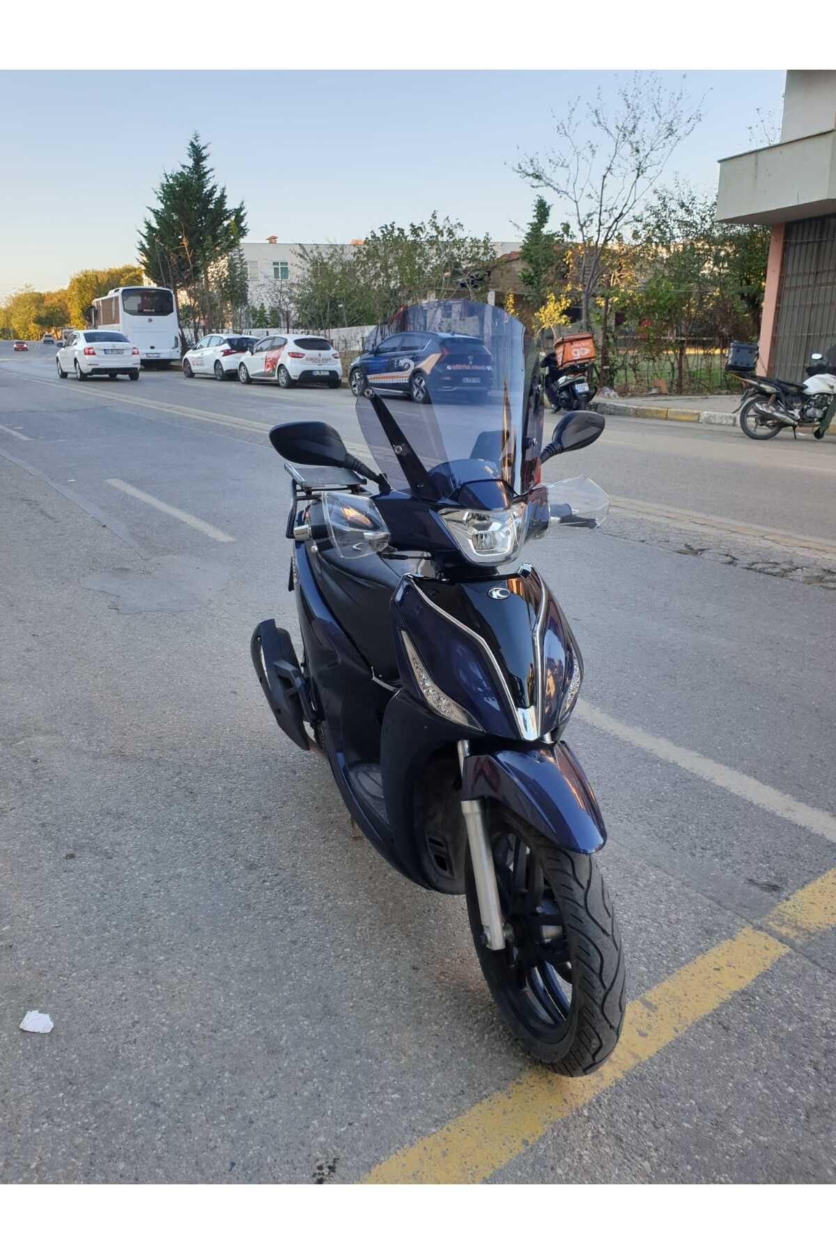 Kymco People S 200 Siperlik Ön Cam 2020 2025 Model 38cm Füme Renkli 4mm KISA SPOR CAM