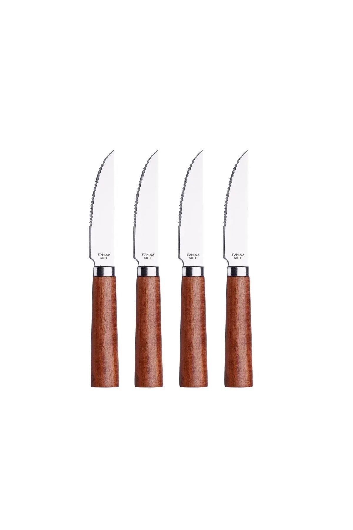 Egsen-Fearless Acacia 4-Piece Steak-Steak Knife Set A641-05 1