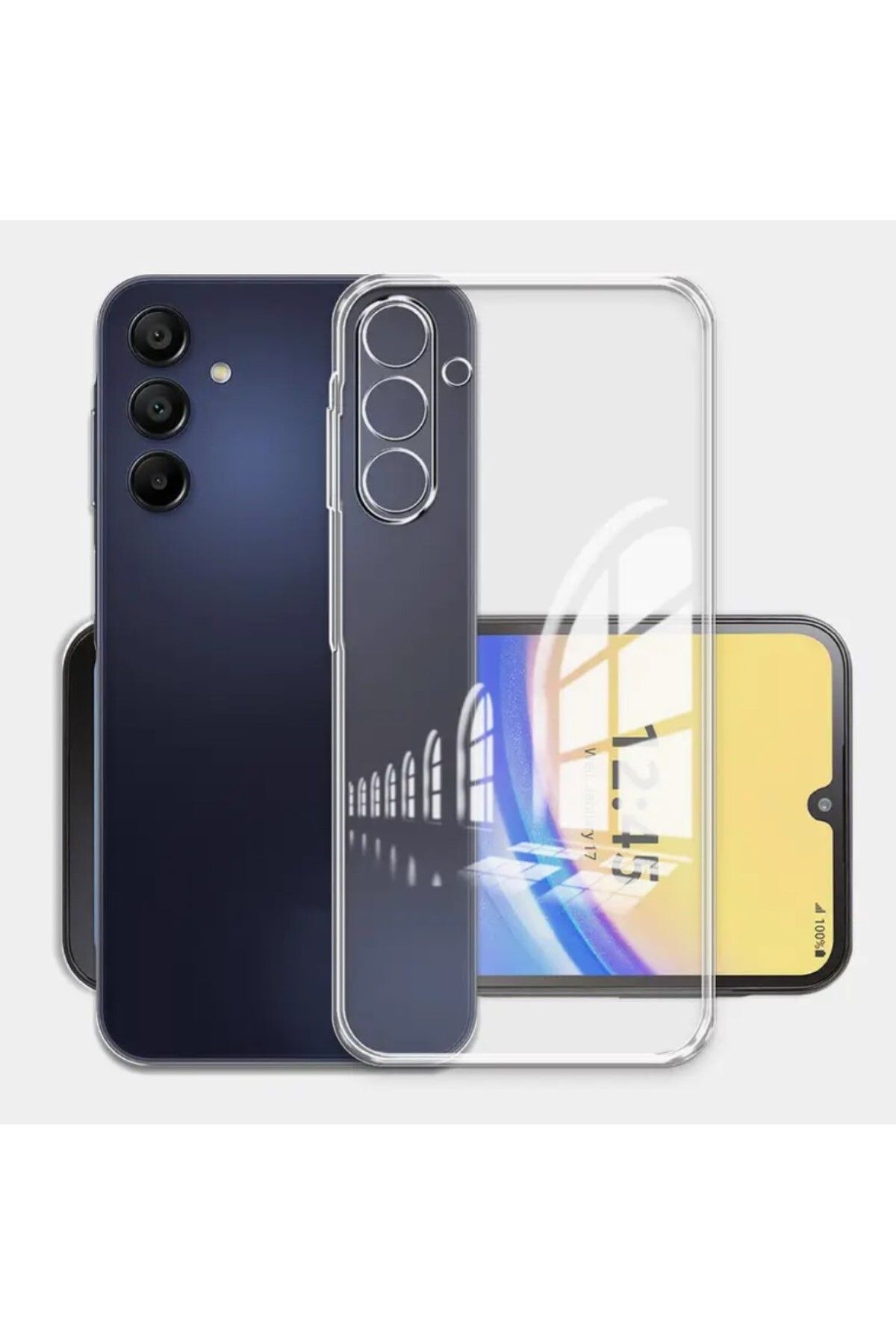 AKSEFİZZ Samsun Galaxy A56 Uyumlu Kamera Korumalı Şeffaf Silikon Kılıf