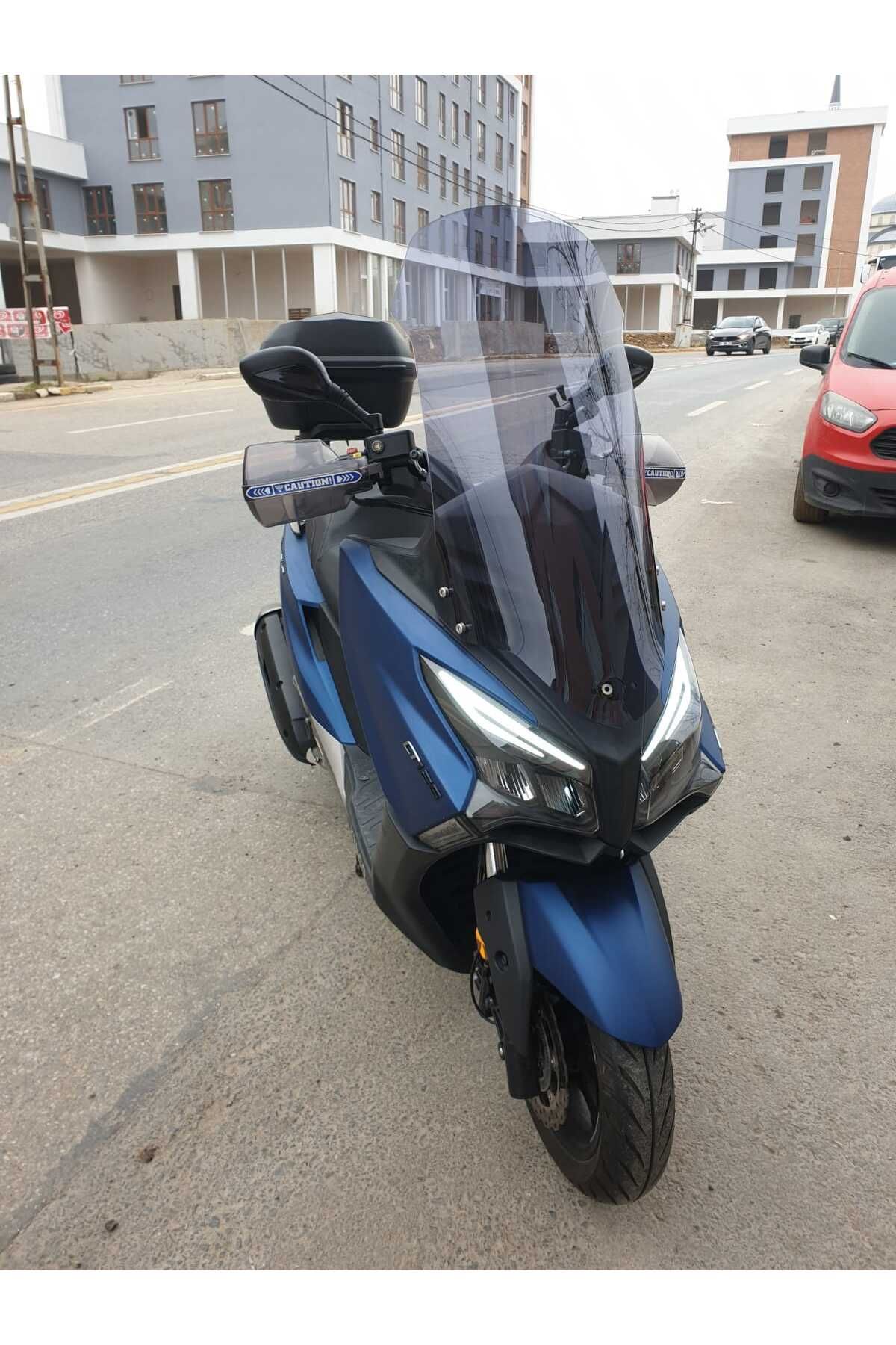 Kymco Xtown 250 İ Siperlik Ön Cam 2020 2025 Model 83cm Füme Renkli 4mm UZUN CAM