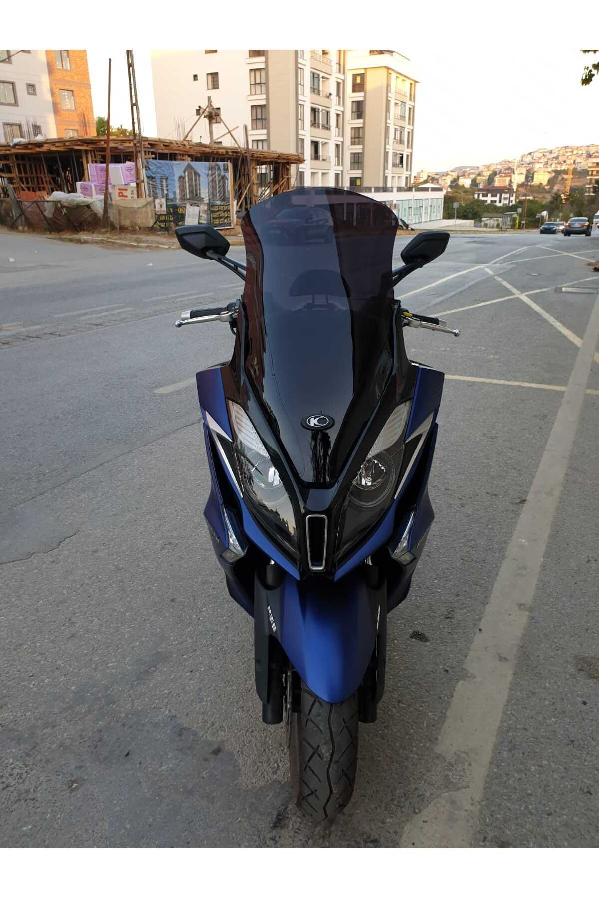 Kymco Downtown 250i Siperlik Ön Cam 2016 2025 Model 78cm Siyah Renkli 4mm UZUN CAM