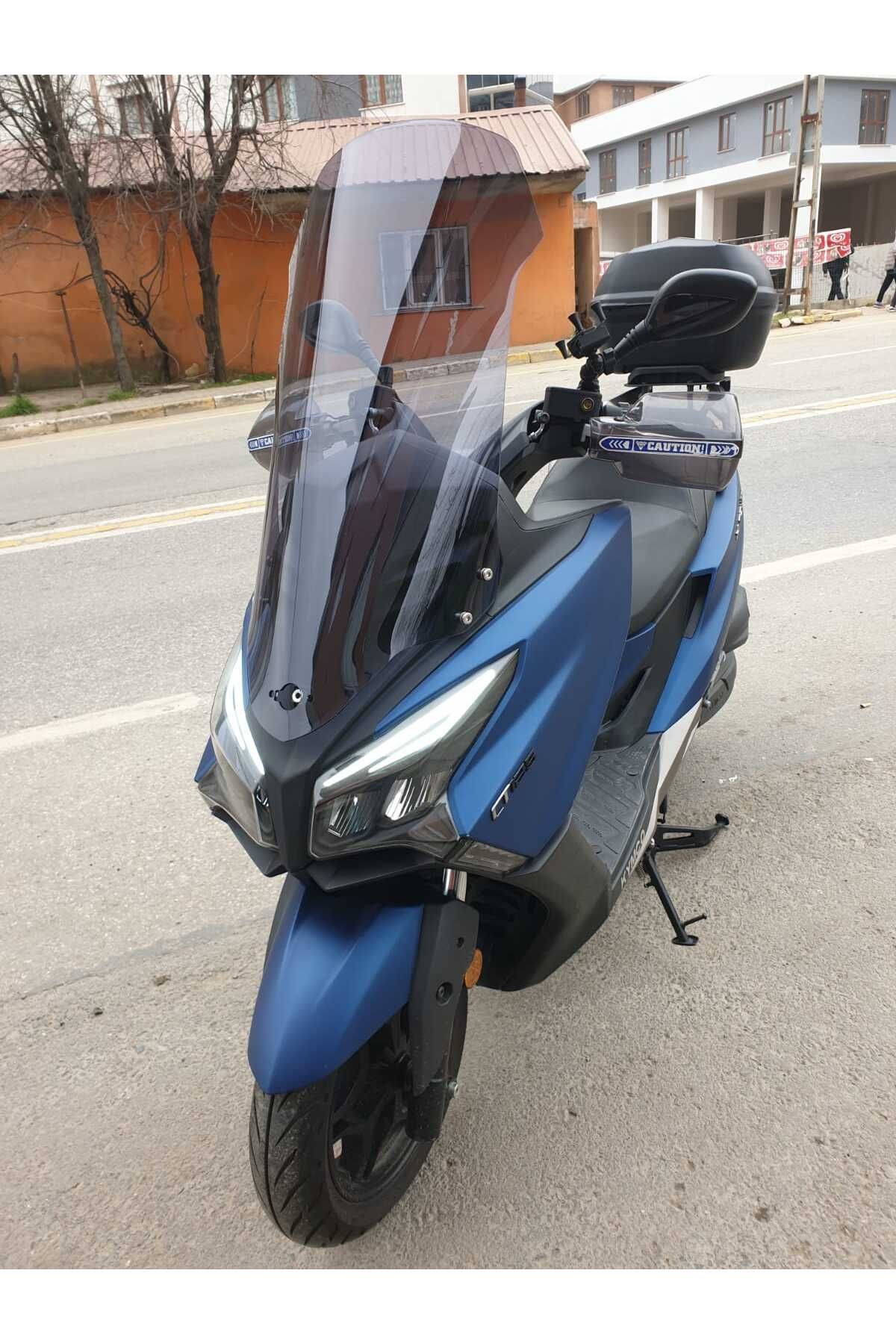 Kymco Xtown 250 İ Siperlik Ön Cam 2020 2025 Model 83cm Füme Renkli 4mm UZUN CAM