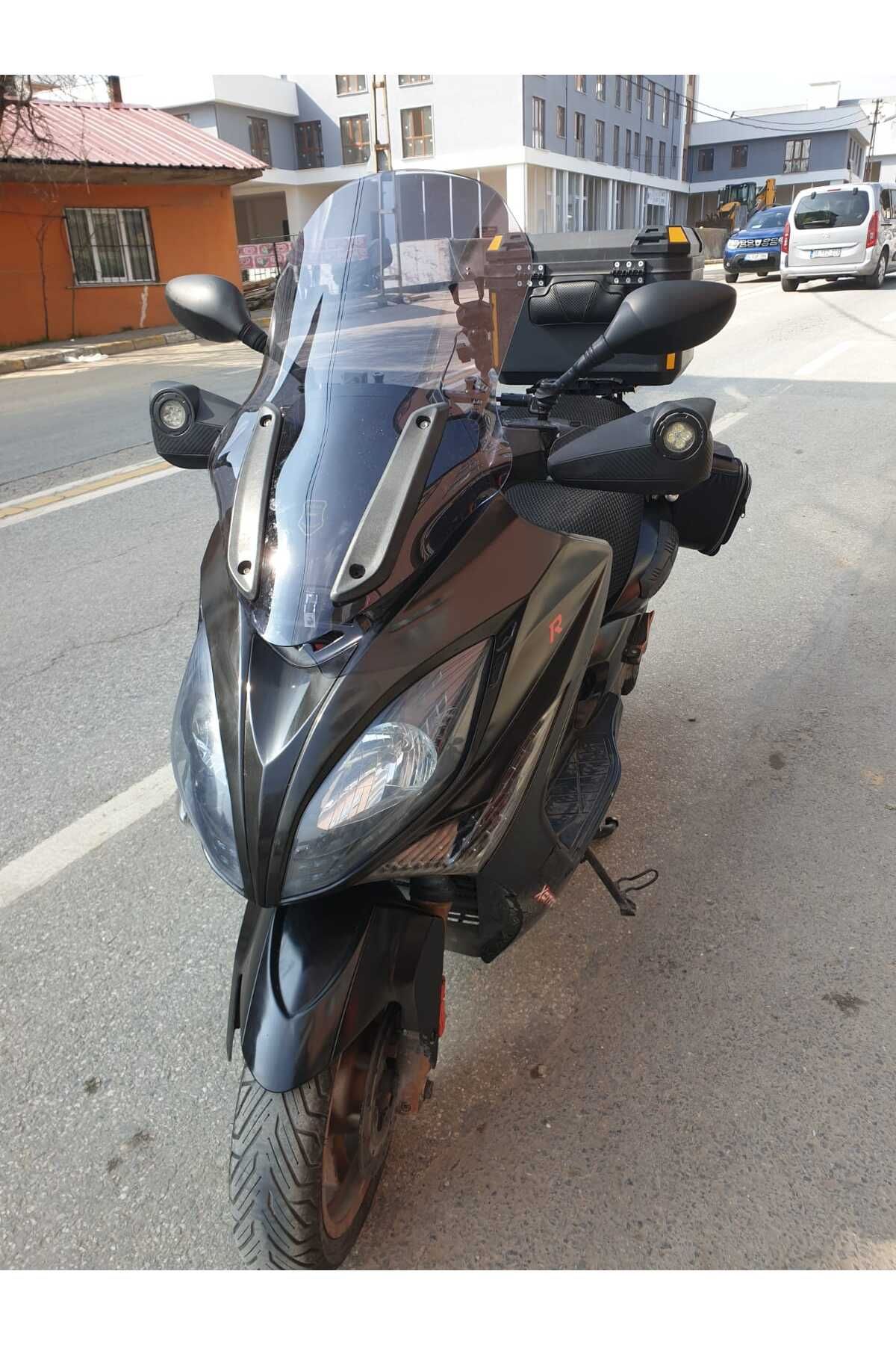 Kymco Xciting 250 500 R Siperlik Ön Cam 2010 2011 Model 72cm Füme Renkli 4mm UZUN CAM