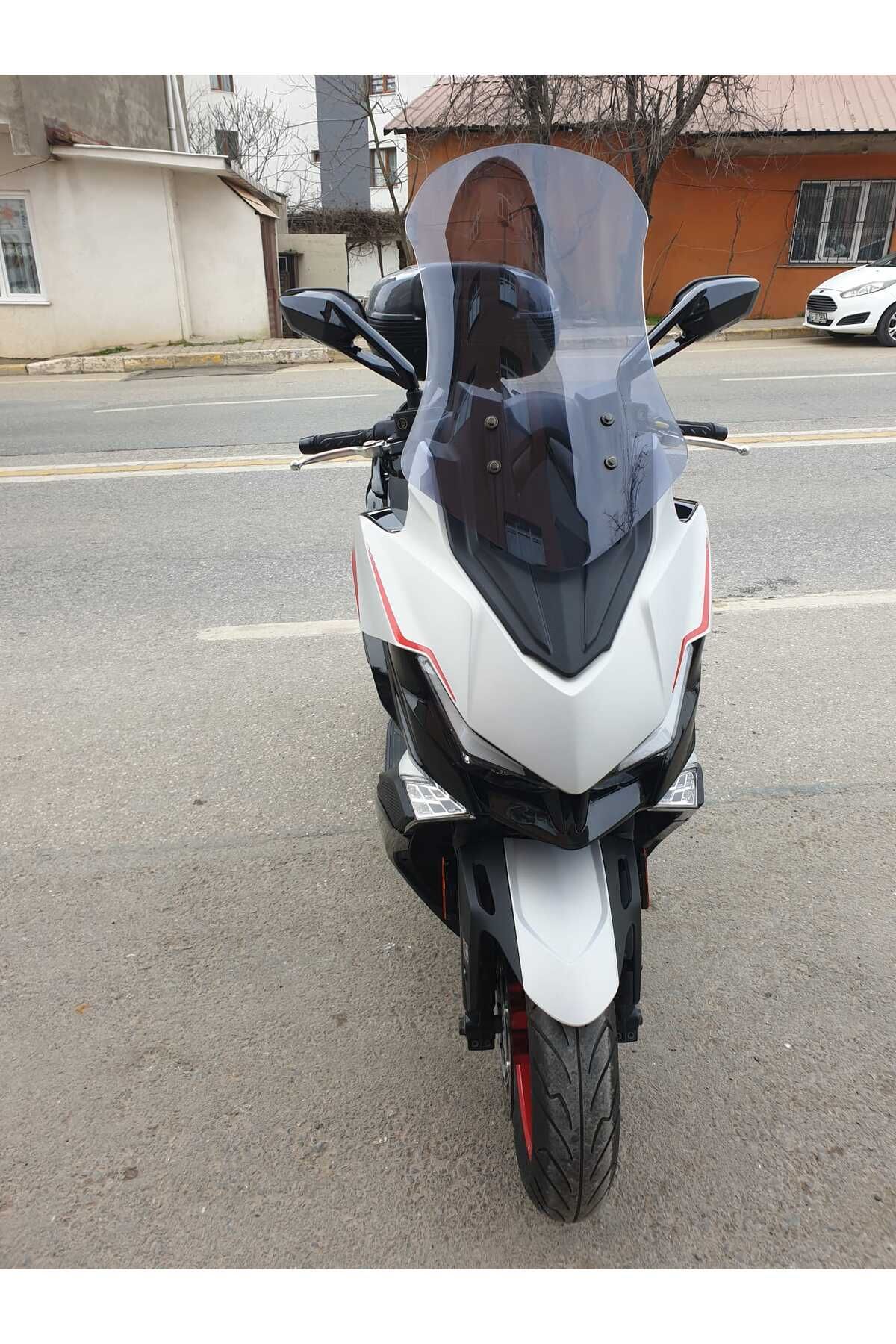Kymco Xciting VS 400 Siperlik Ön Cam 2023-2025 Model 66cm Füme Renkli 4mm
