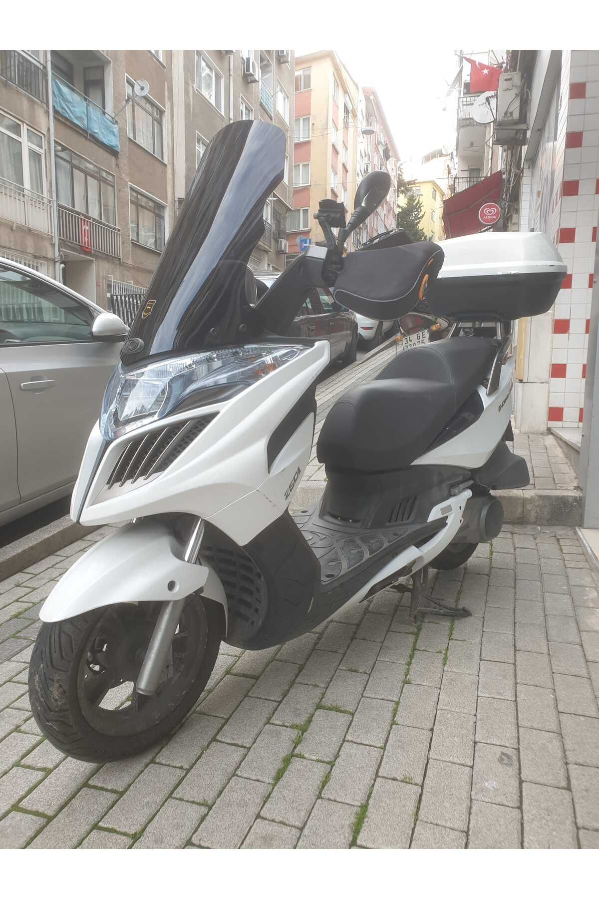 Kymco G Dink 150 250i Siperlik Ön Cam 2013 Model 66cm Siyah Renkli 4mm