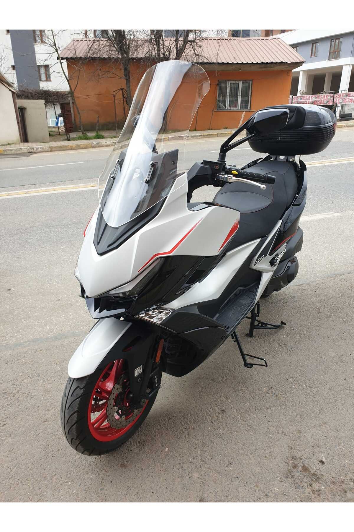 Kymco Xciting VS 400 Siperlik Ön Cam 2023-2025 Model 66cm Şeffaf Renkli 4mm