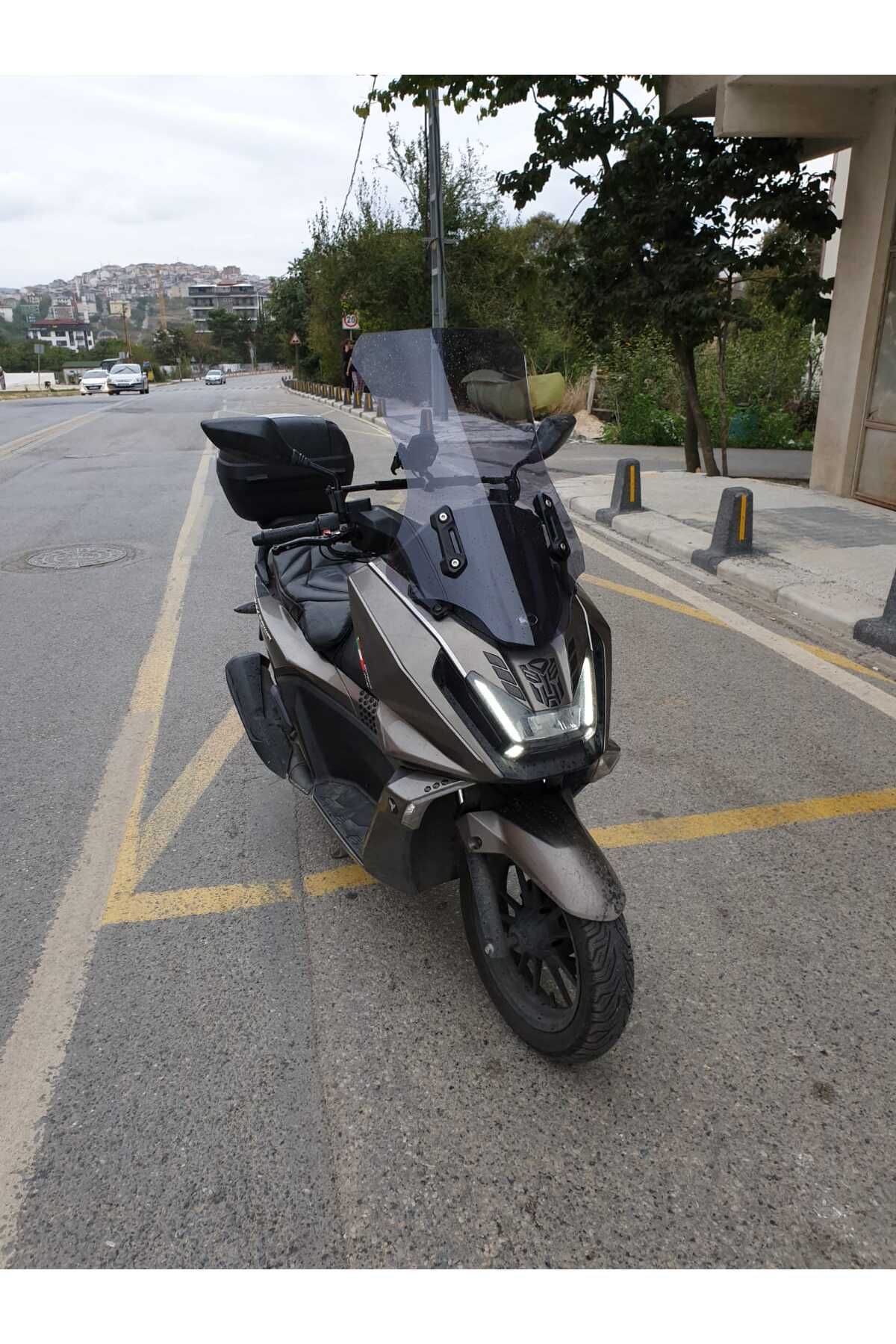 kymco Skytown 125 Siperlik Ön Cam 2023-2025 Model 72cm Füme Renkli 4mm UZUN CAM