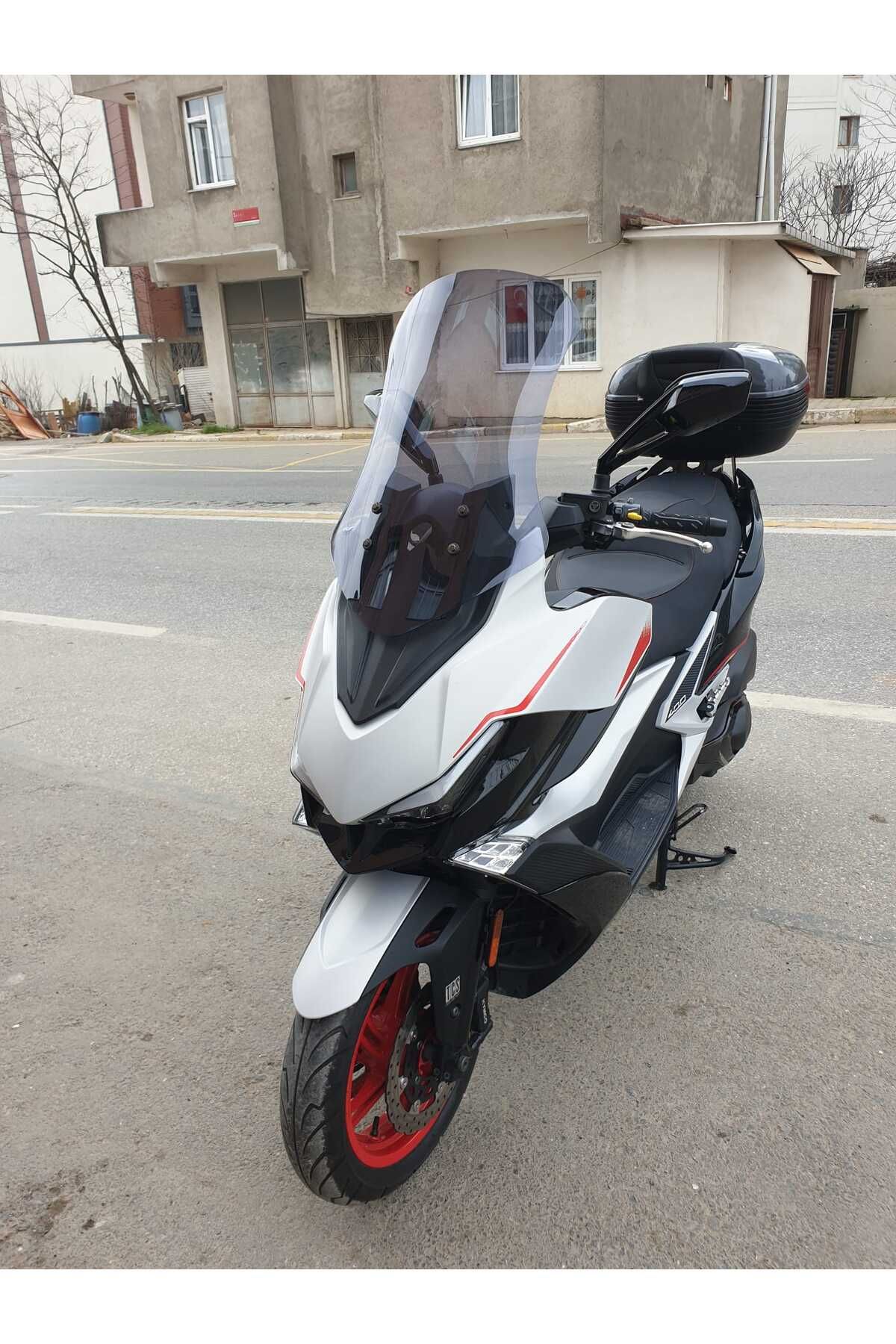 Kymco Xciting VS 400 Siperlik Ön Cam 2023-2025 Model 66cm Füme Renkli 4mm