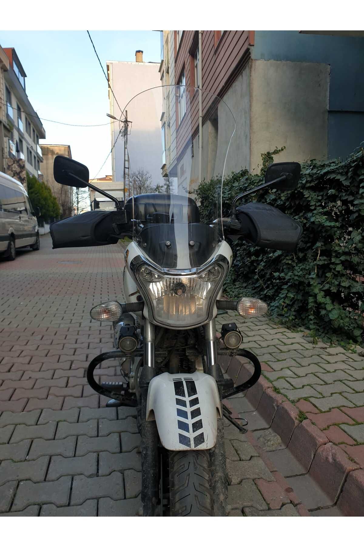 Bajaj V15 Siperlik Ön Cam 2017 2018 Model 57cm Şeffaf Renkli 4mm